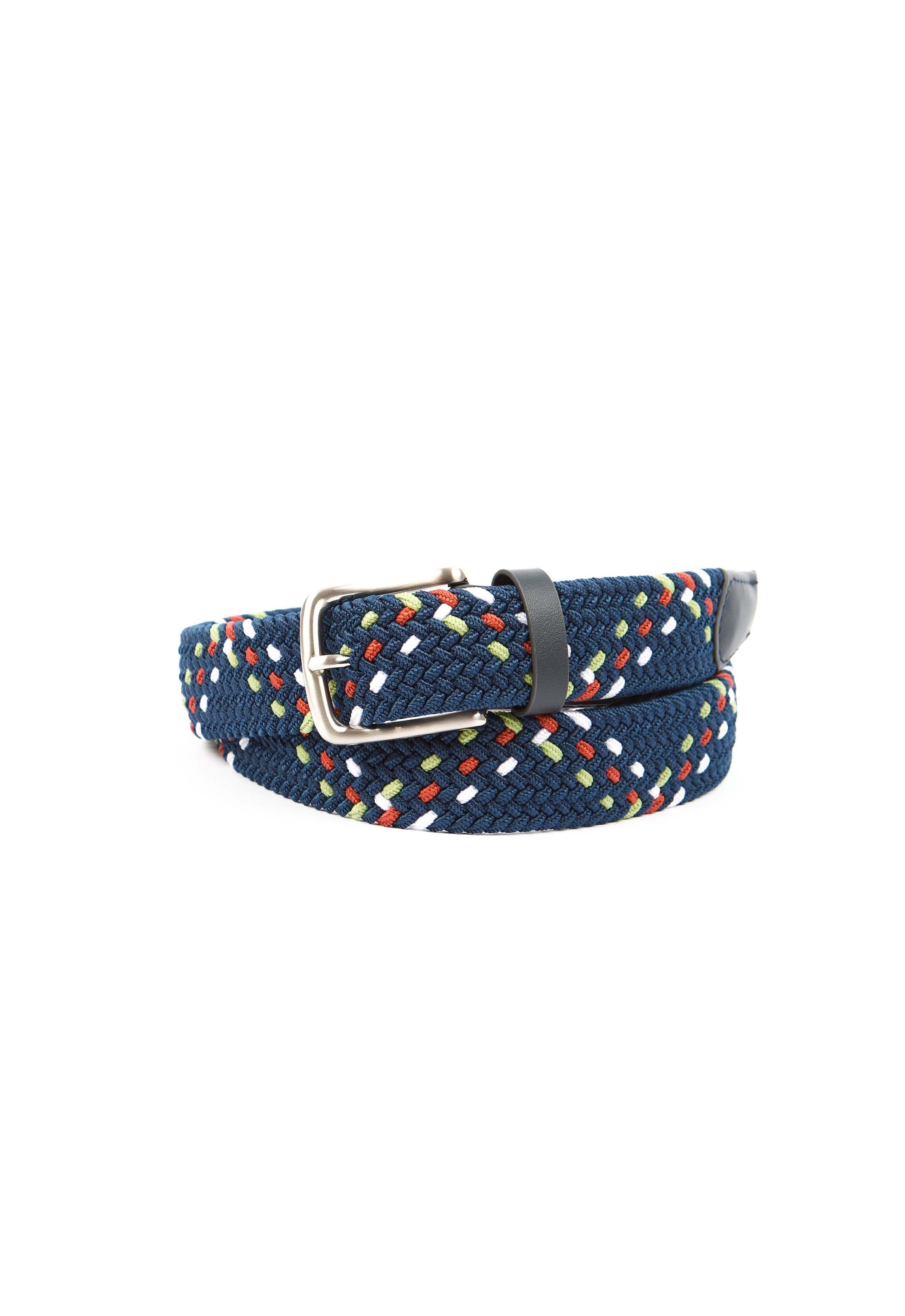 Braided Multi-Tone Stretch Belt