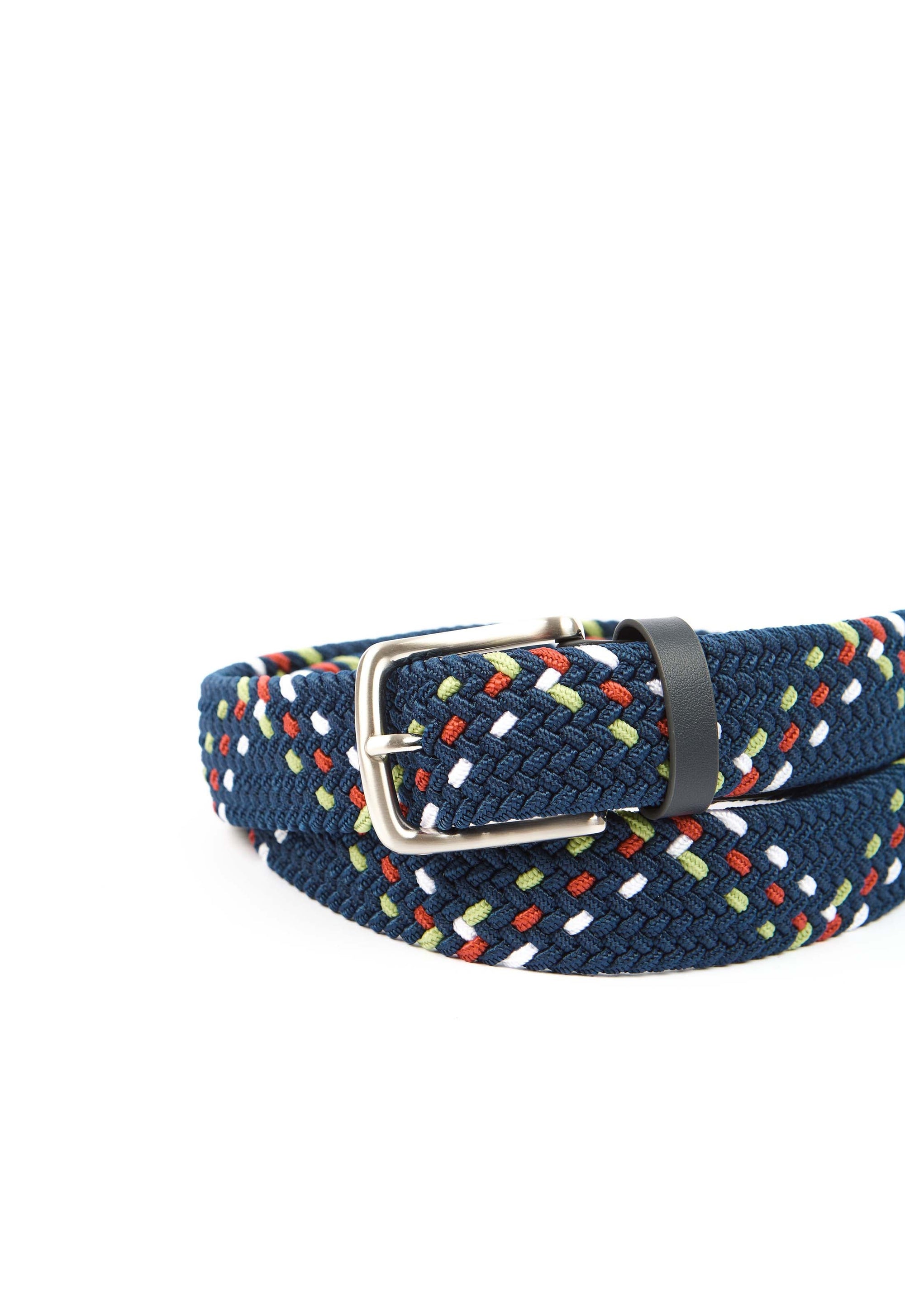 Braided Multi-Tone Stretch Belt