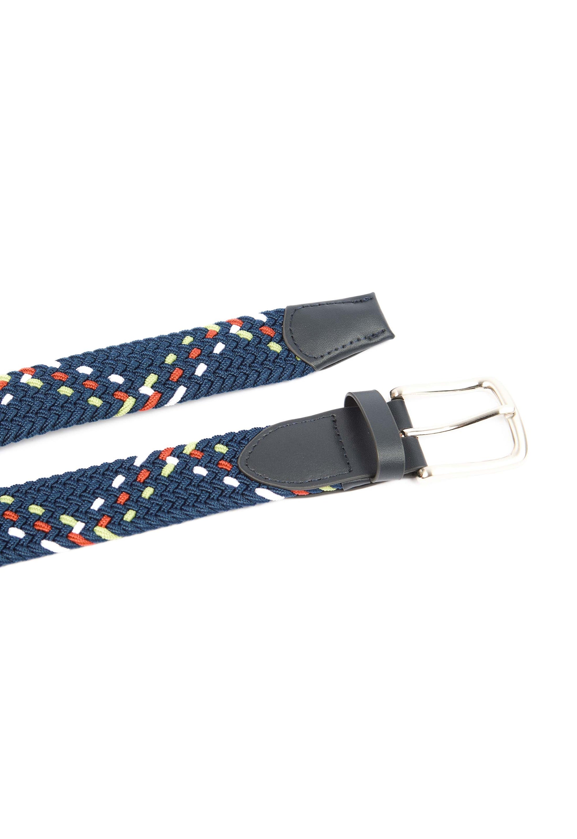 Braided Multi-Tone Stretch Belt
