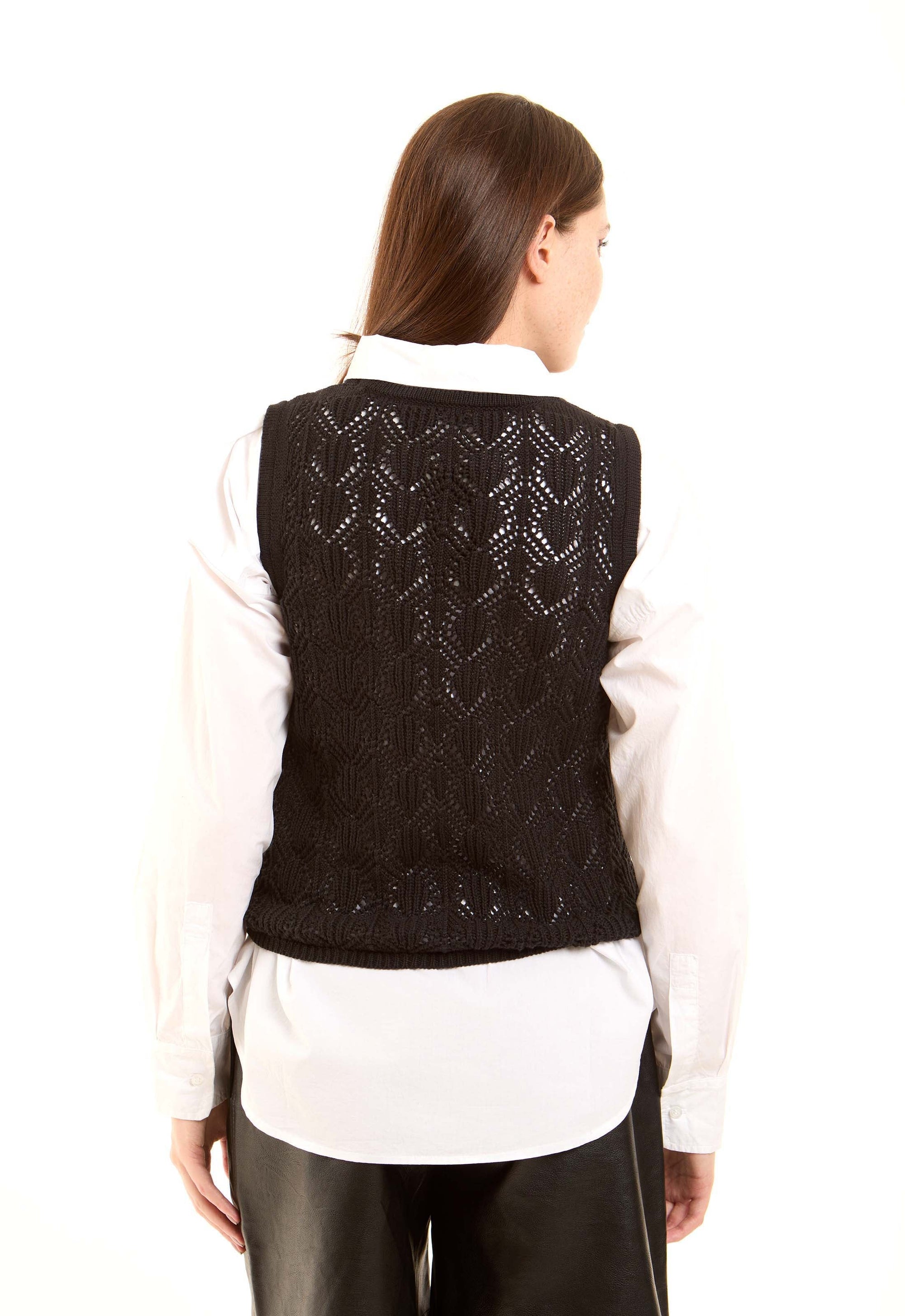 Sleeveless Slip On Knitted Vest