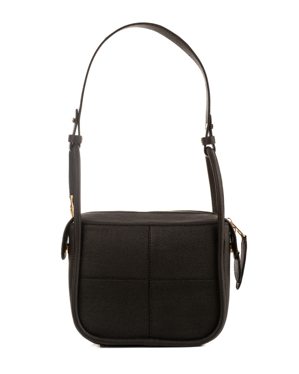 Stitched Squares Textured Shoulder-Bag