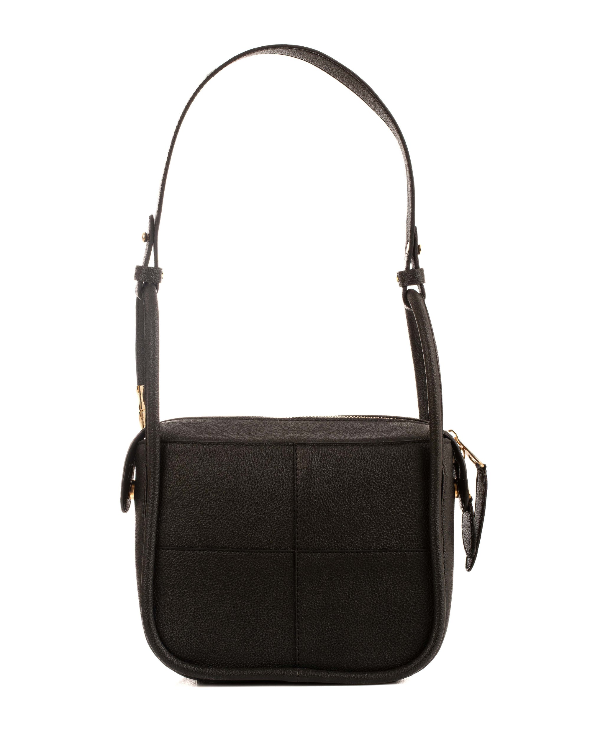 Stitched Squares Textured Shoulder-Bag