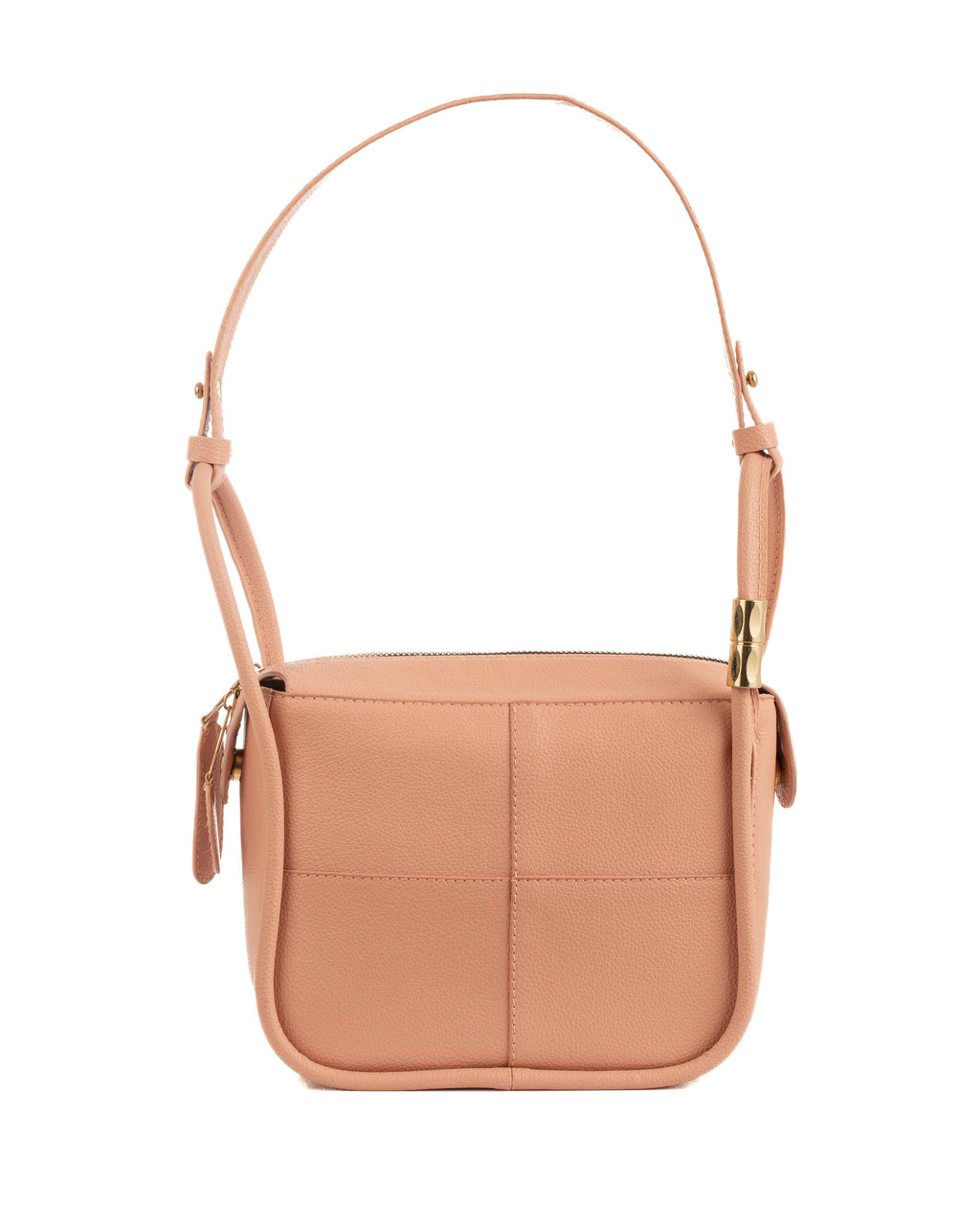 Stitched Squares Textured Shoulder-Bag