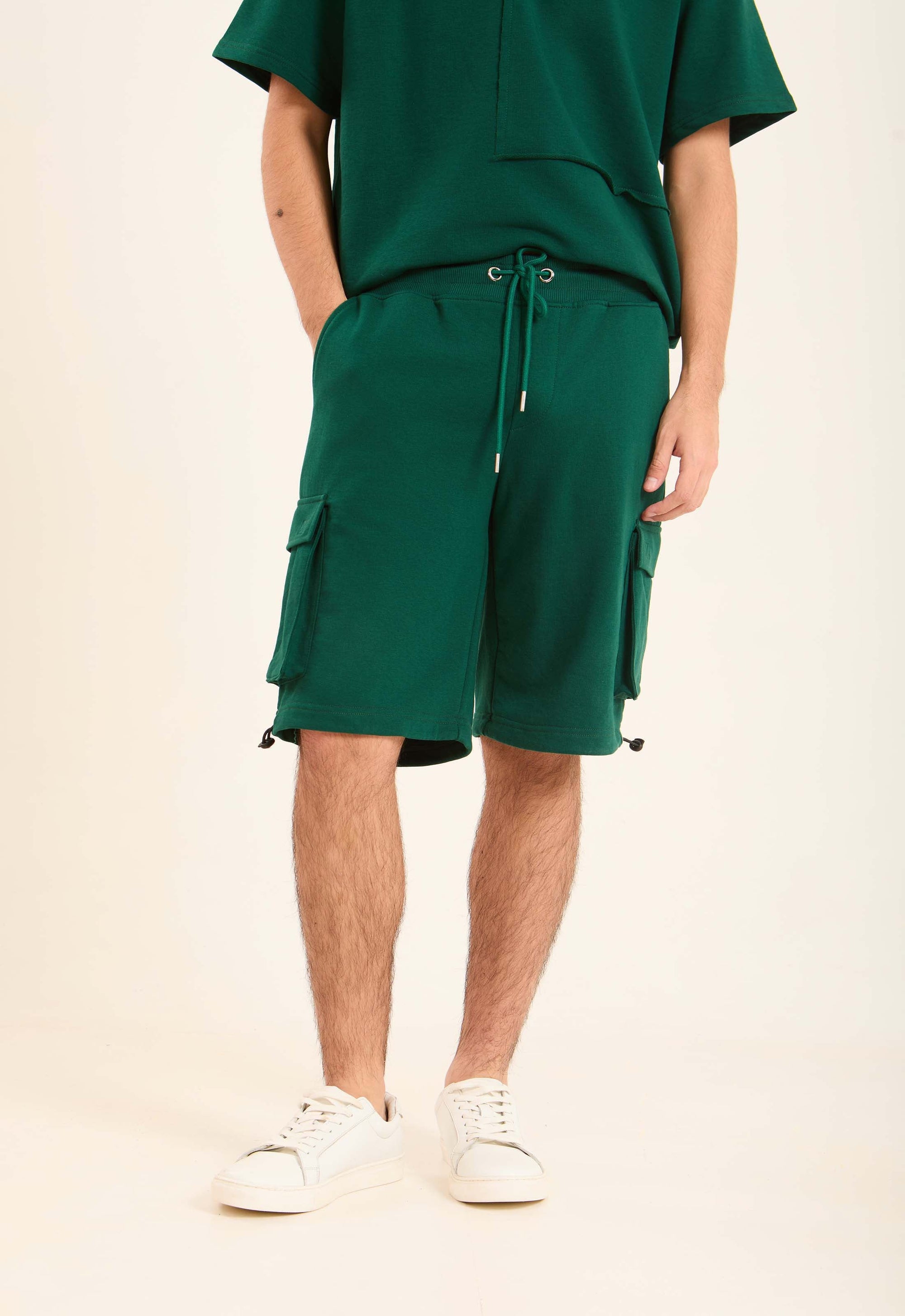 Casual Drawstring Cargo Shorts
