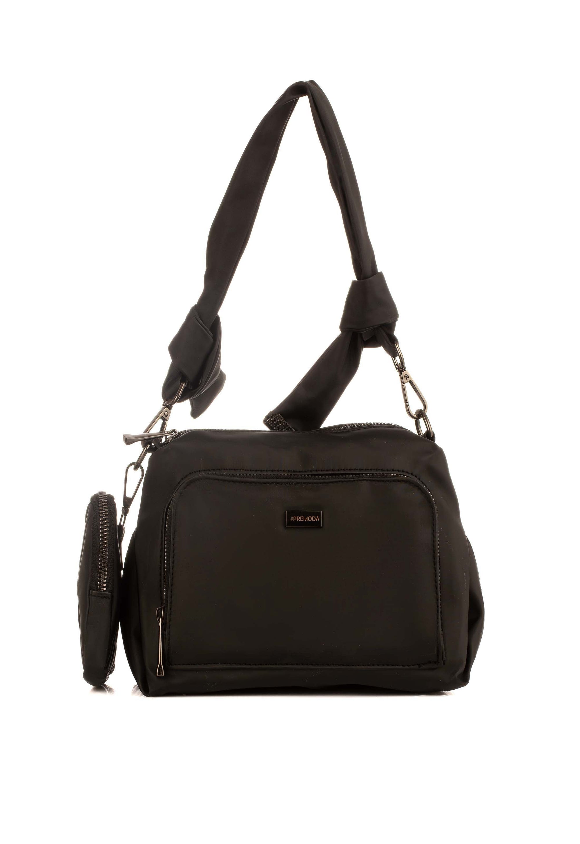 Casual Handbag with Knotted Handle