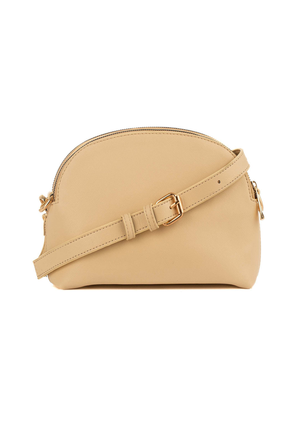 Solid Urban Crossbody Bag with Zipper Closure