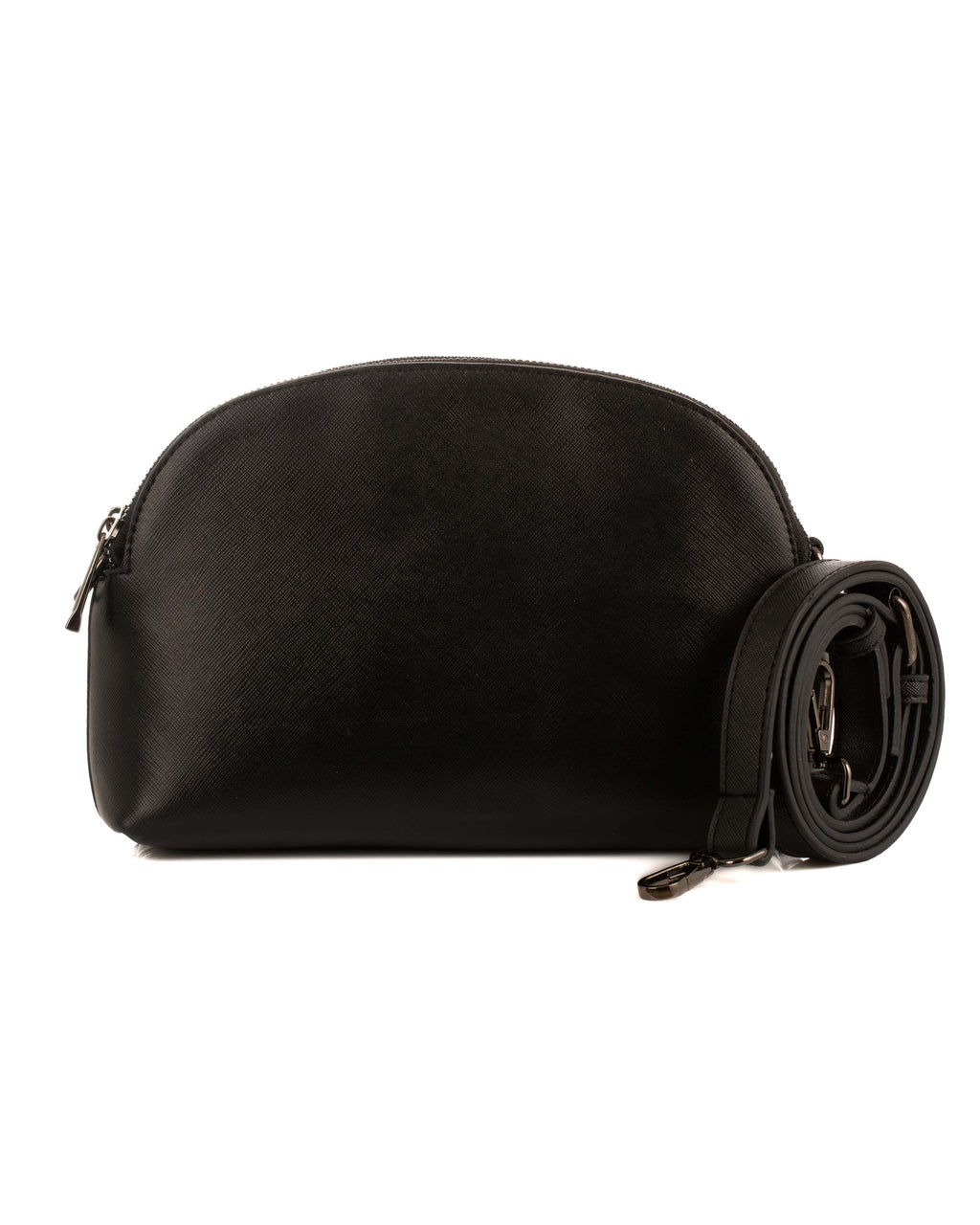 حقيبة كروس بودي بسيطة - جلد (أسود)