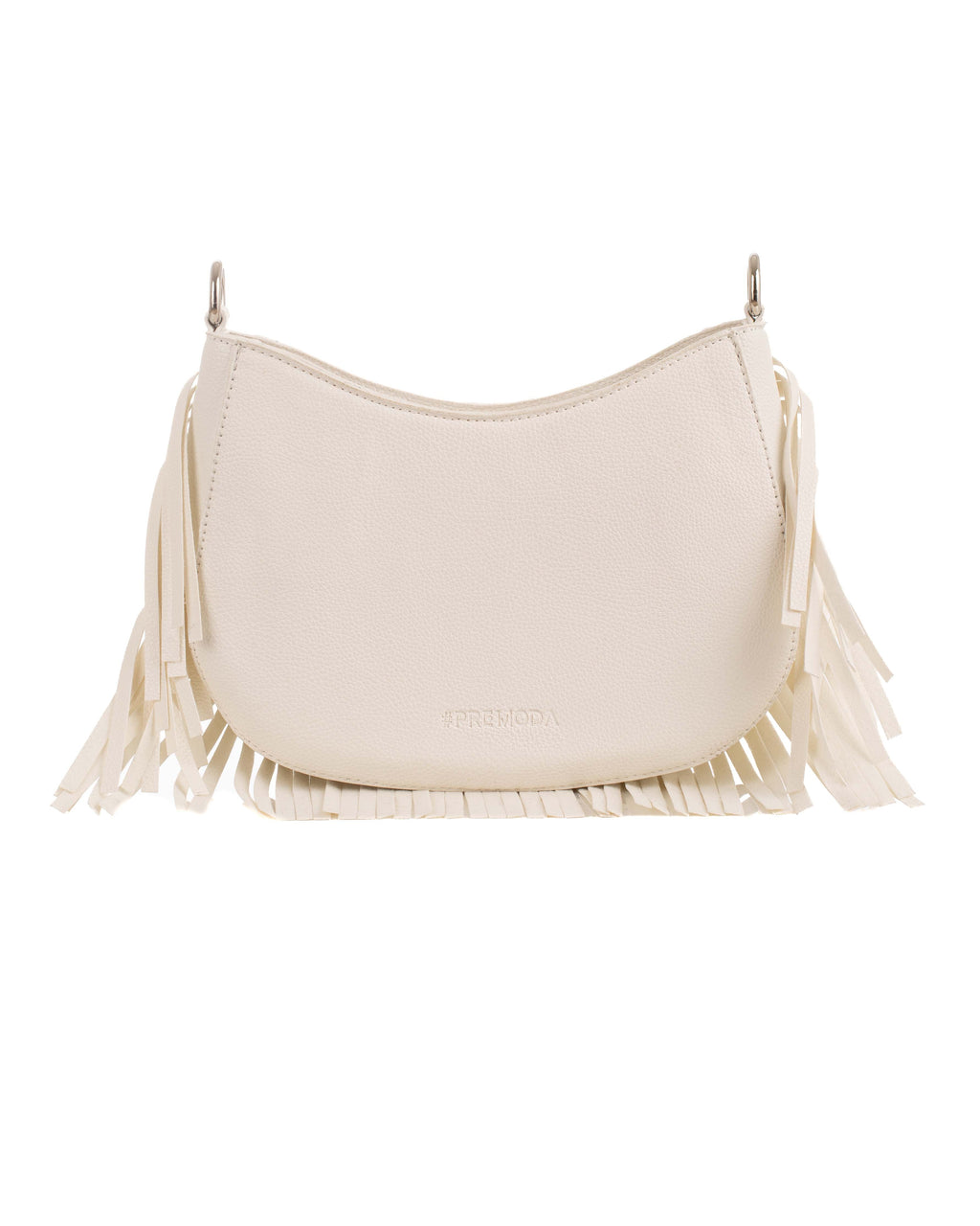 Decorative Metal Drommet & Fringes Shoulder-Bag
