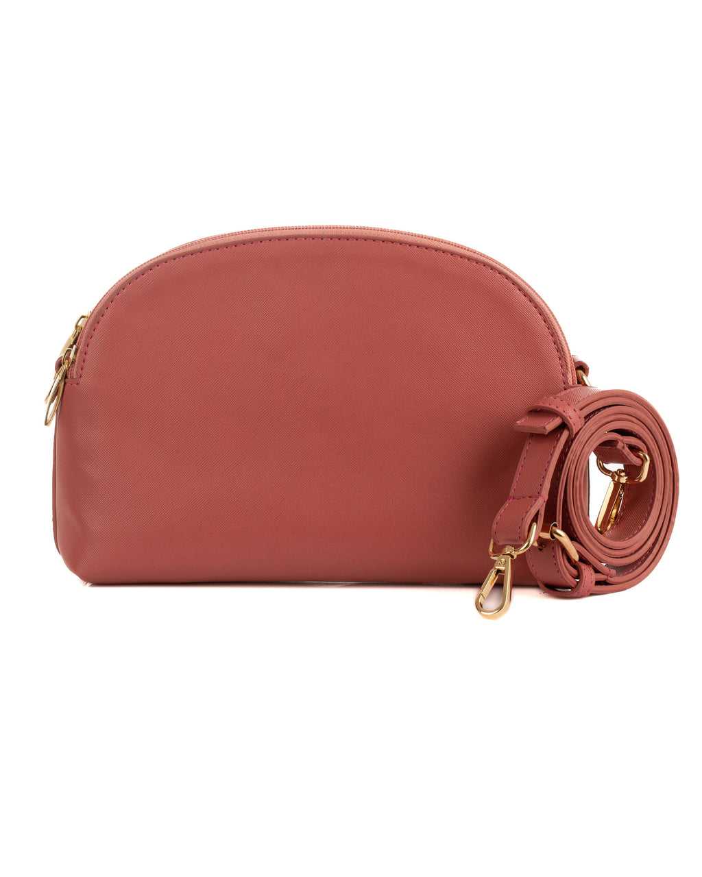 Solid Urban Crossbody Bag with Zipper Closure