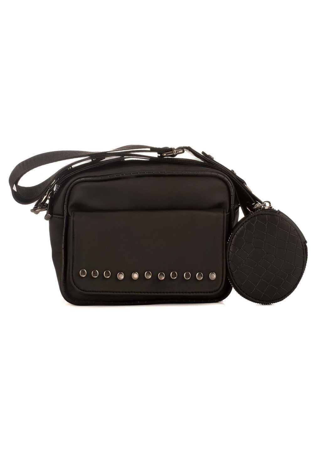 Studded Pocket Crossbody with Coin Pouch