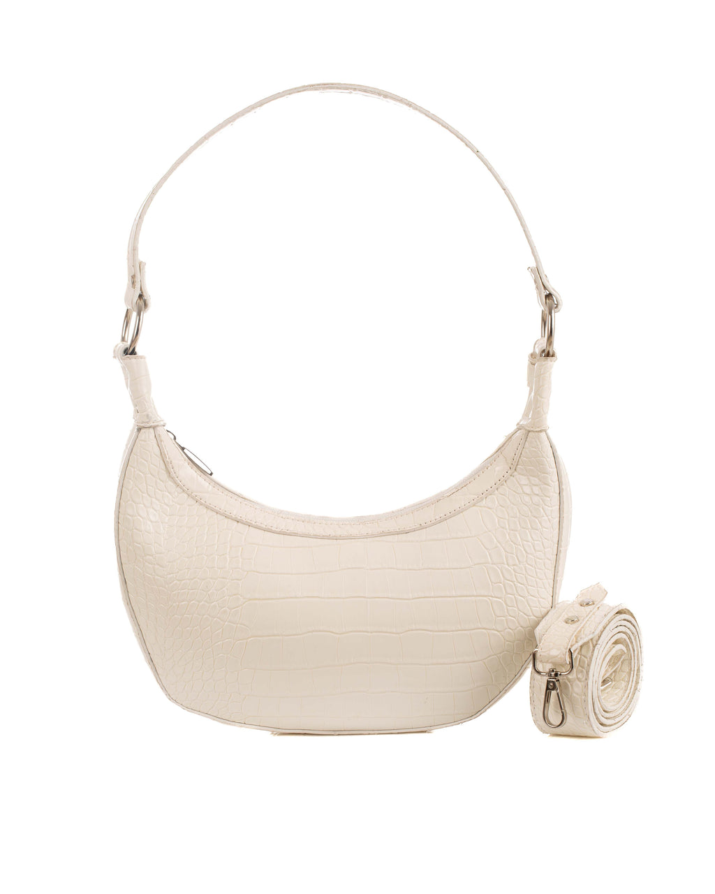 حقيبة باغيت من جلد التمساح الأبيض