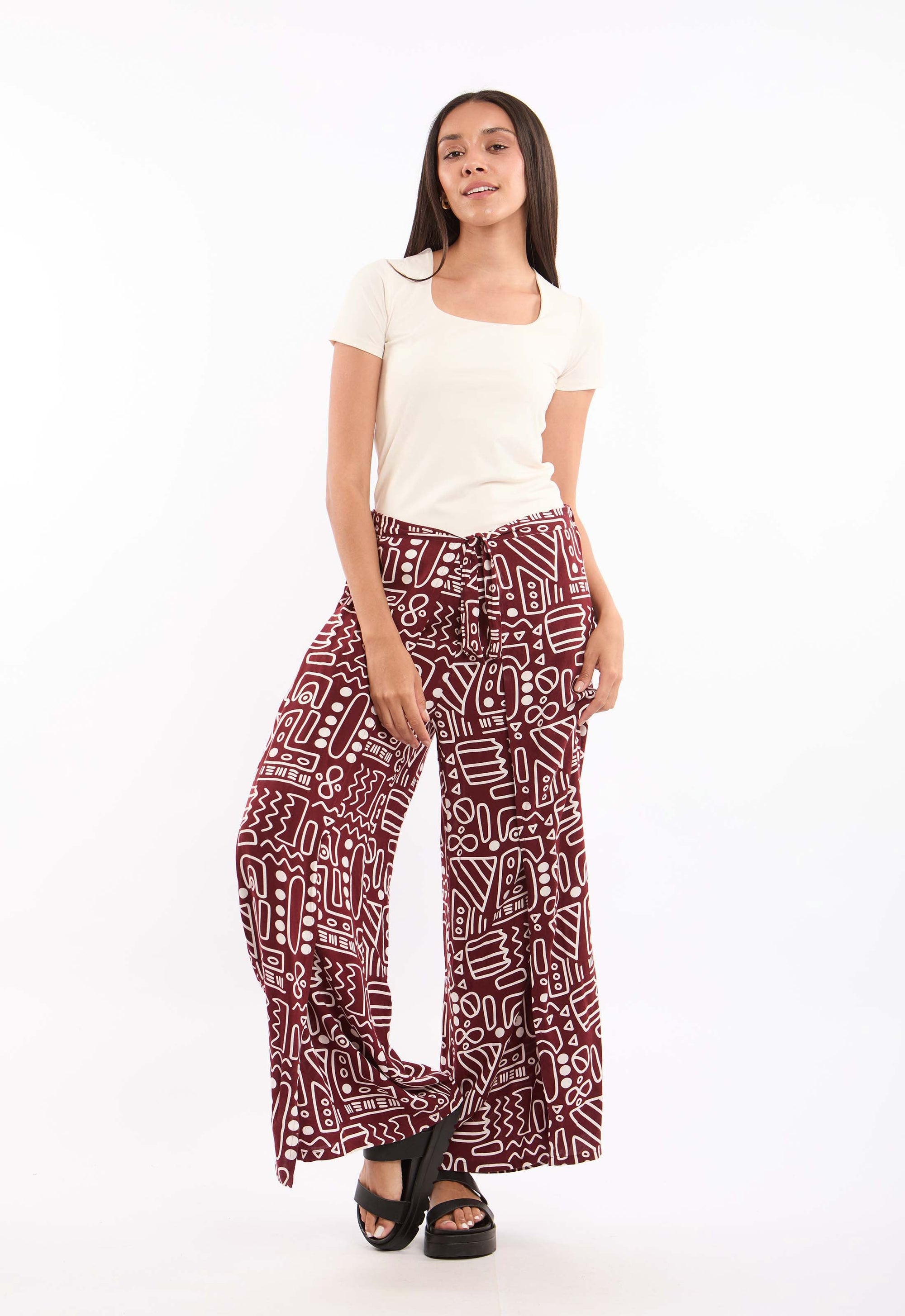 Square Neck Short Sleeves Basic Tee