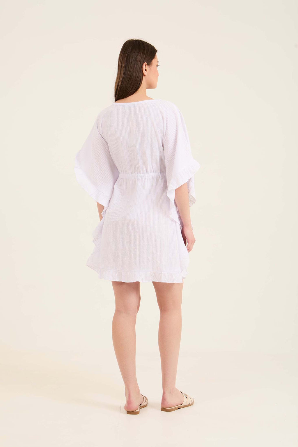 Cotton-Blend Flowy Cover-Up