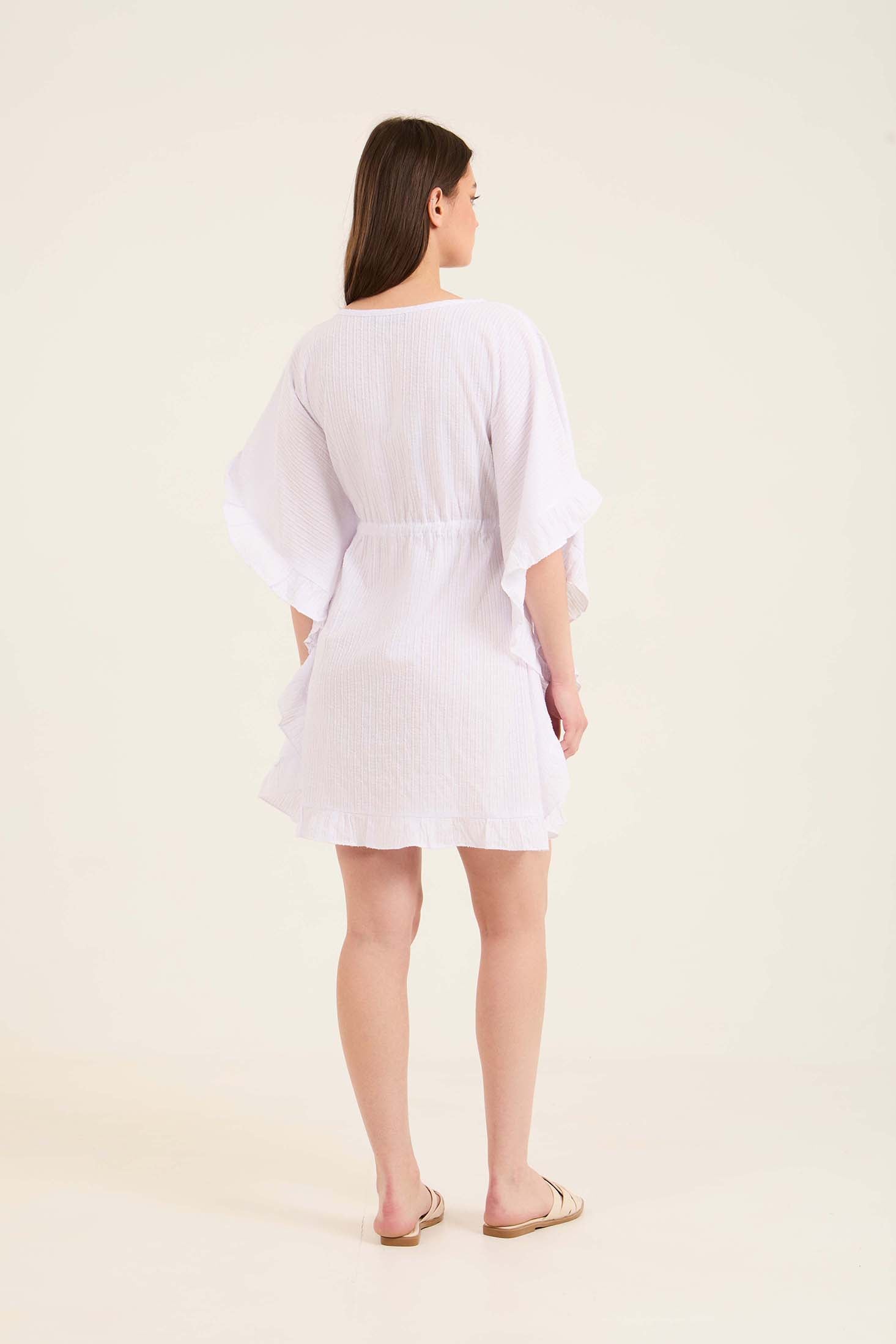 Cotton-Blend Flowy Cover-Up