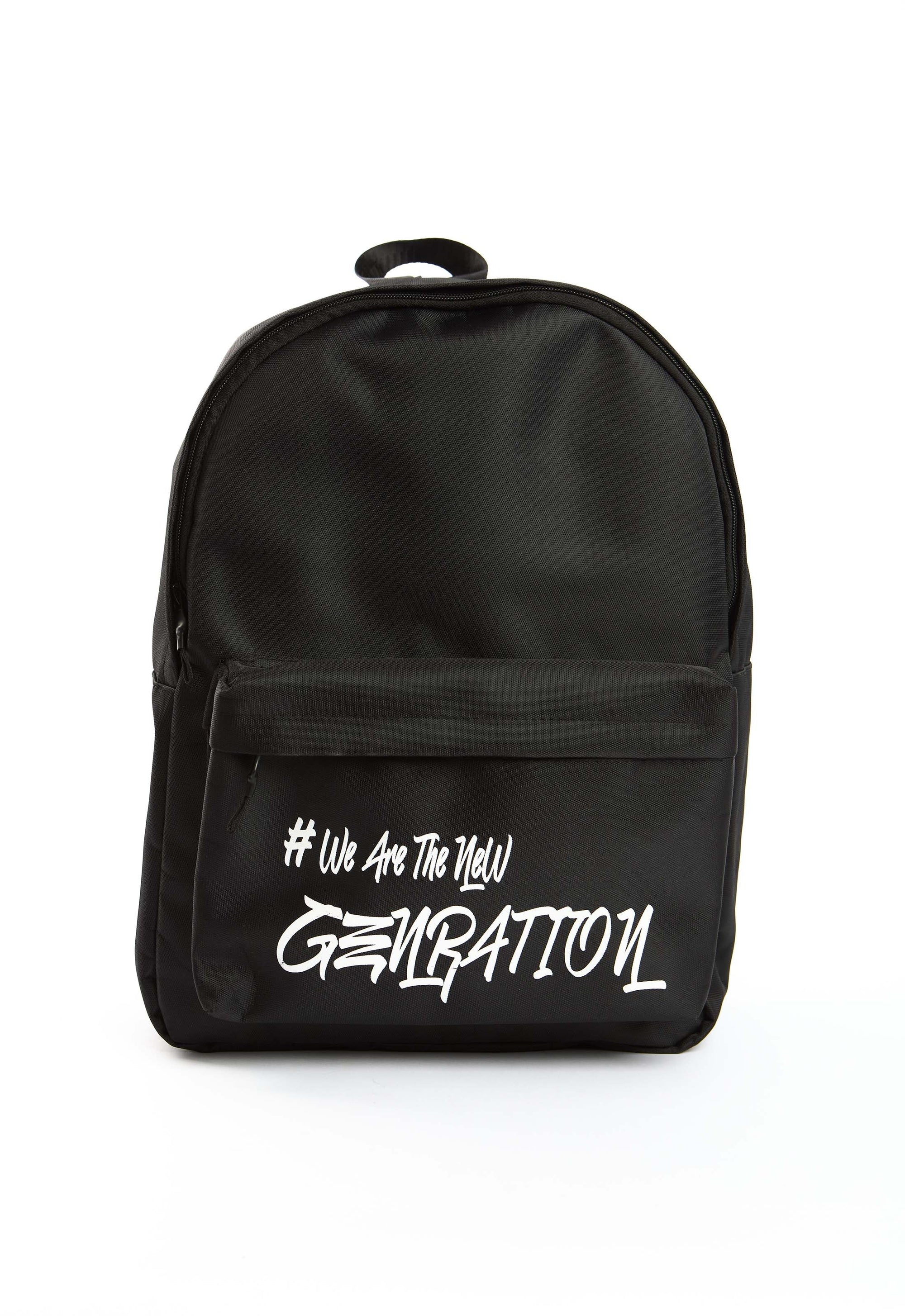 Modern Printed "#We Are The New Generation" Backpack