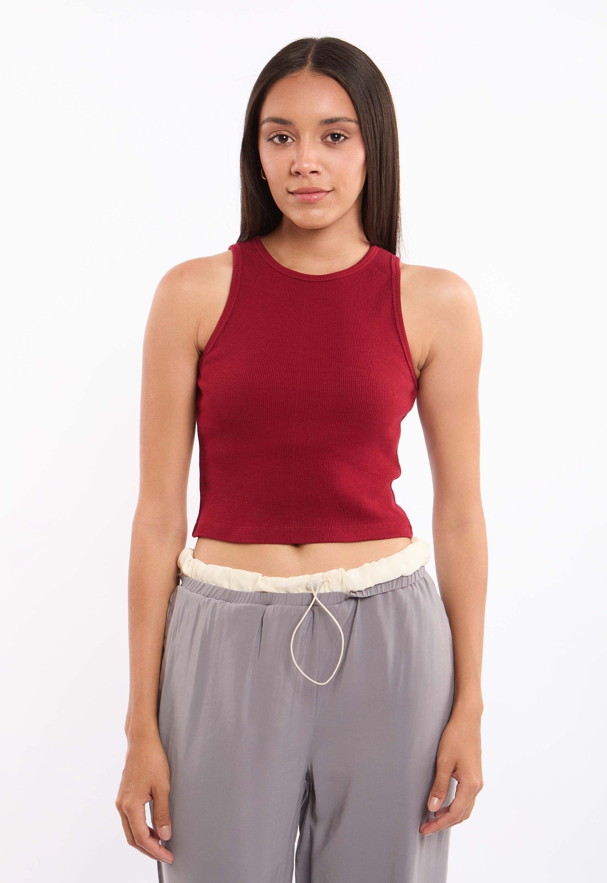 Slip On Cotton Short Basic Tank Top