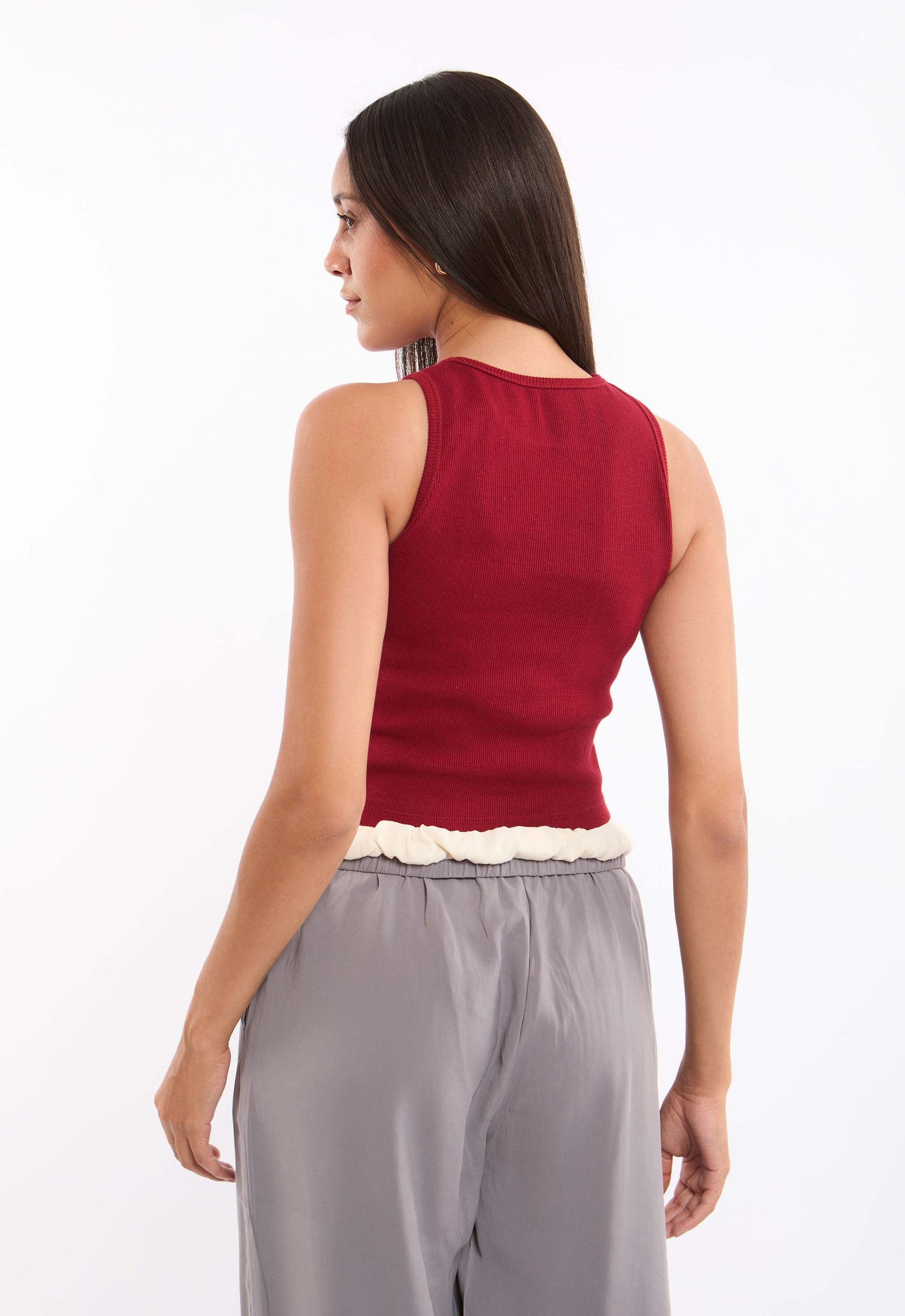 Slip On Cotton Short Basic Tank Top