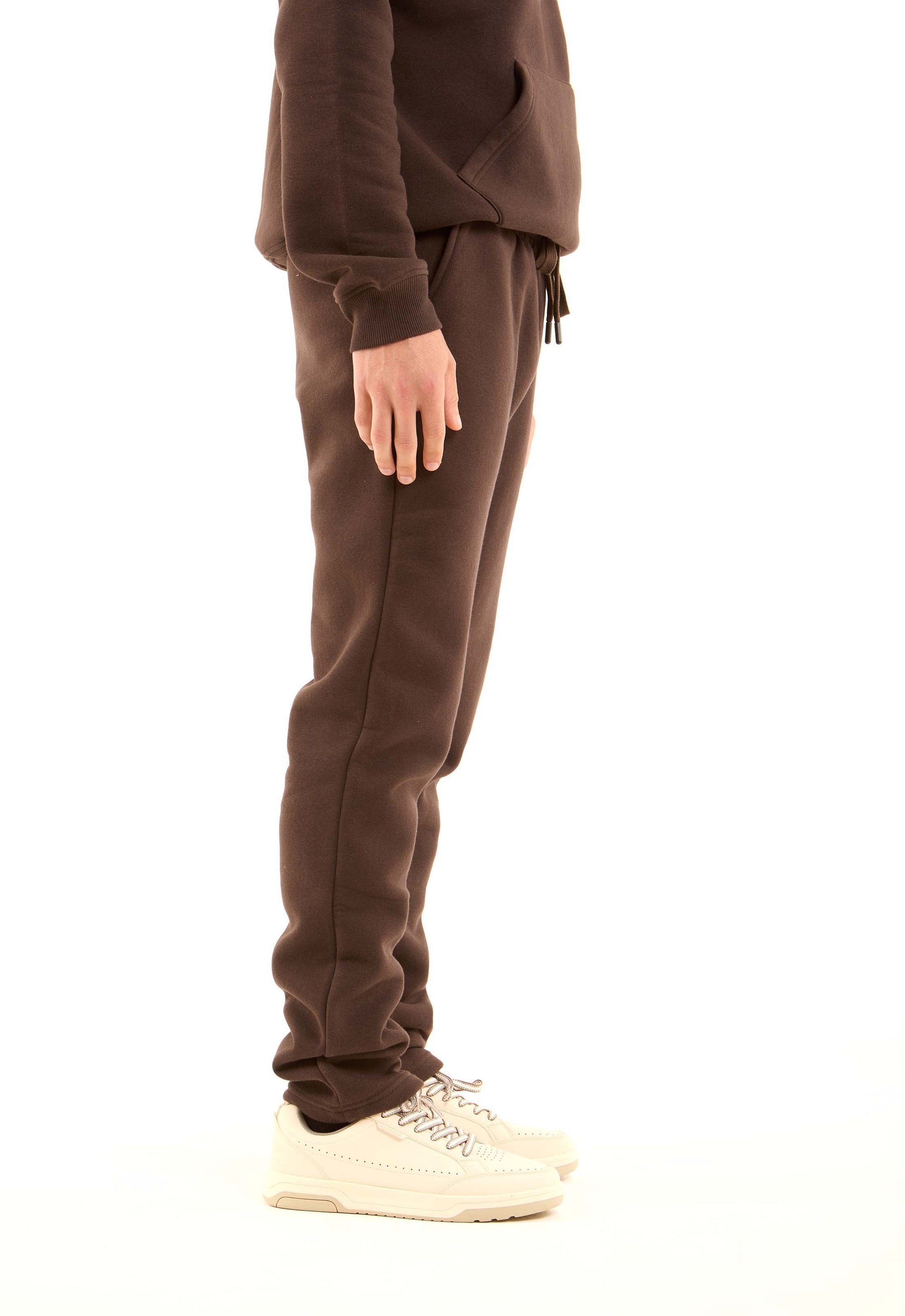 Elastic Waist with Drawstring Melton Pants