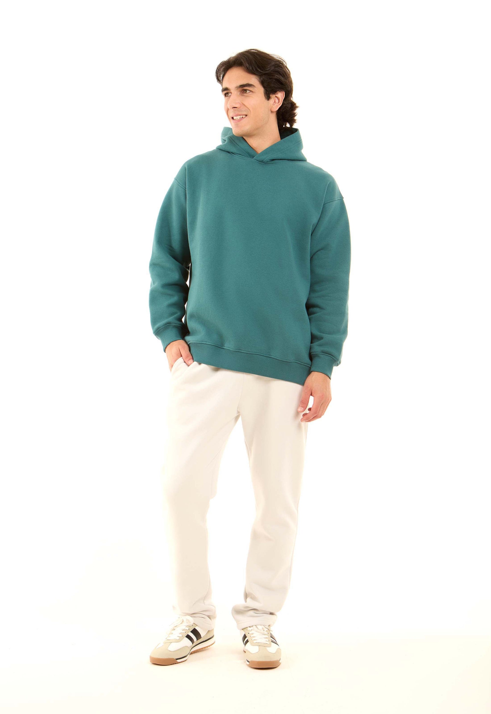 Solid Regular Fit Winter Hoodie