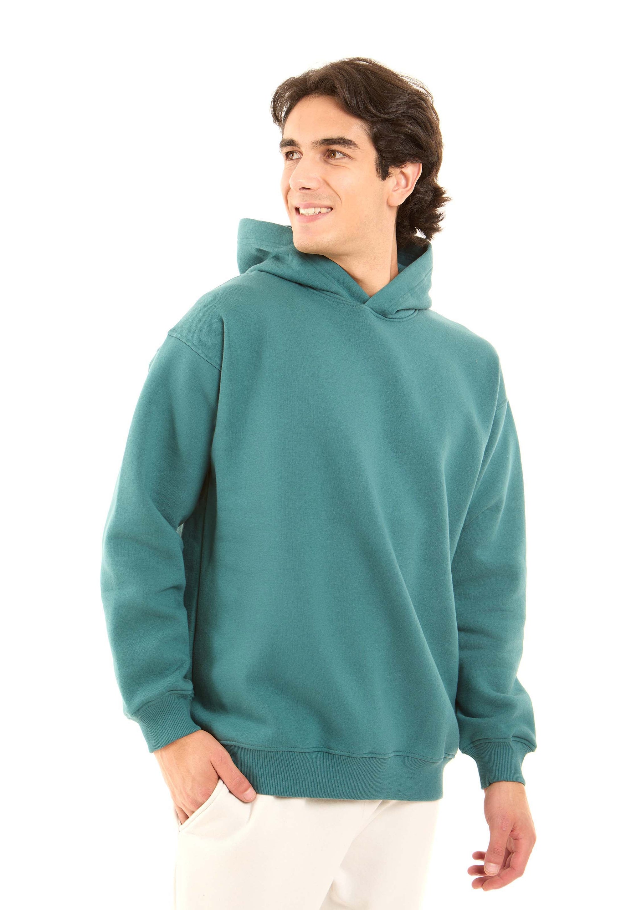 Solid Regular Fit Winter Hoodie