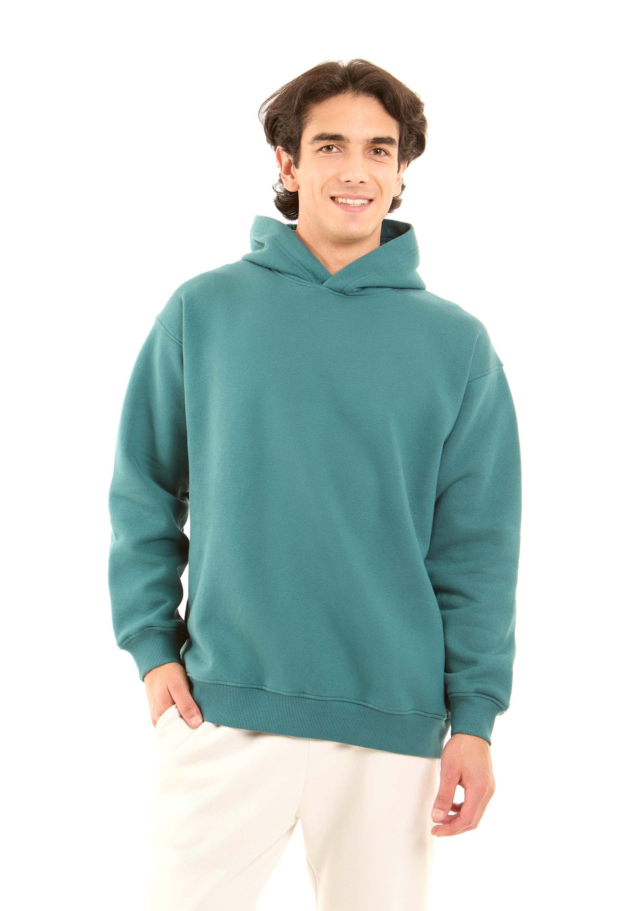 Solid Regular Fit Winter Hoodie