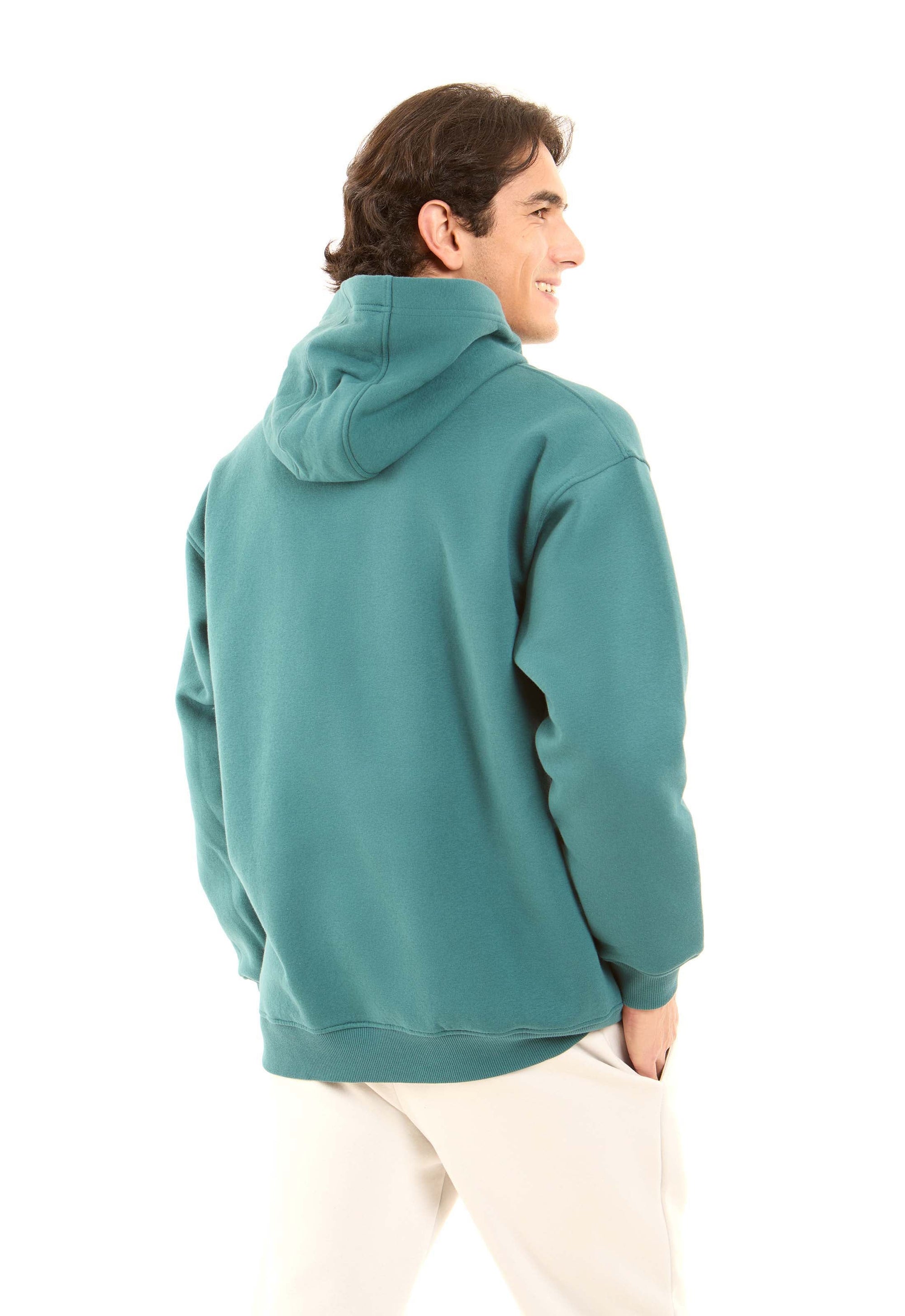 Solid Regular Fit Winter Hoodie