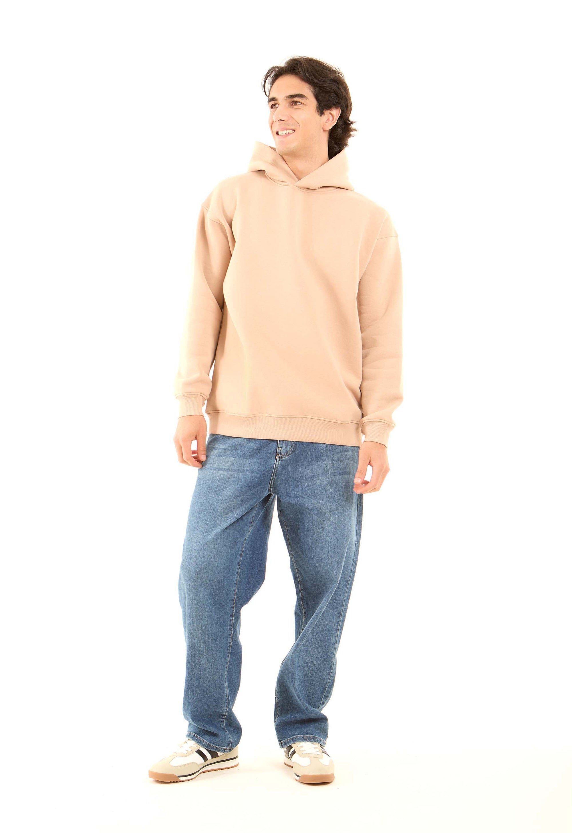 Solid Regular Fit Winter Hoodie