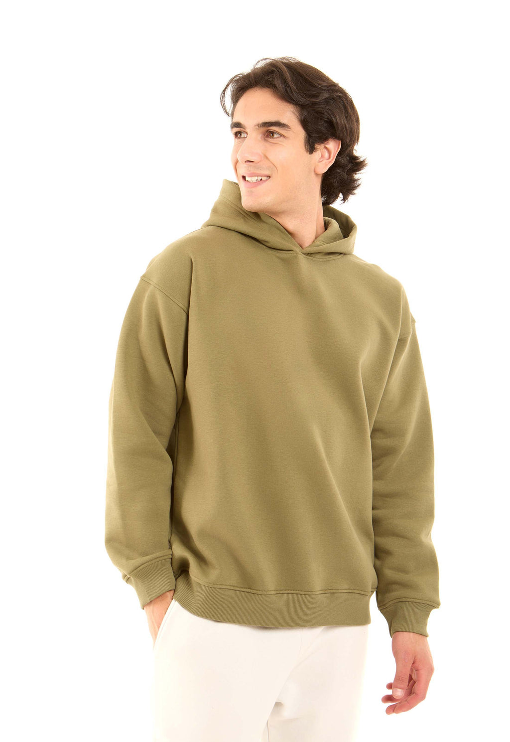 Solid Regular Fit Winter Hoodie