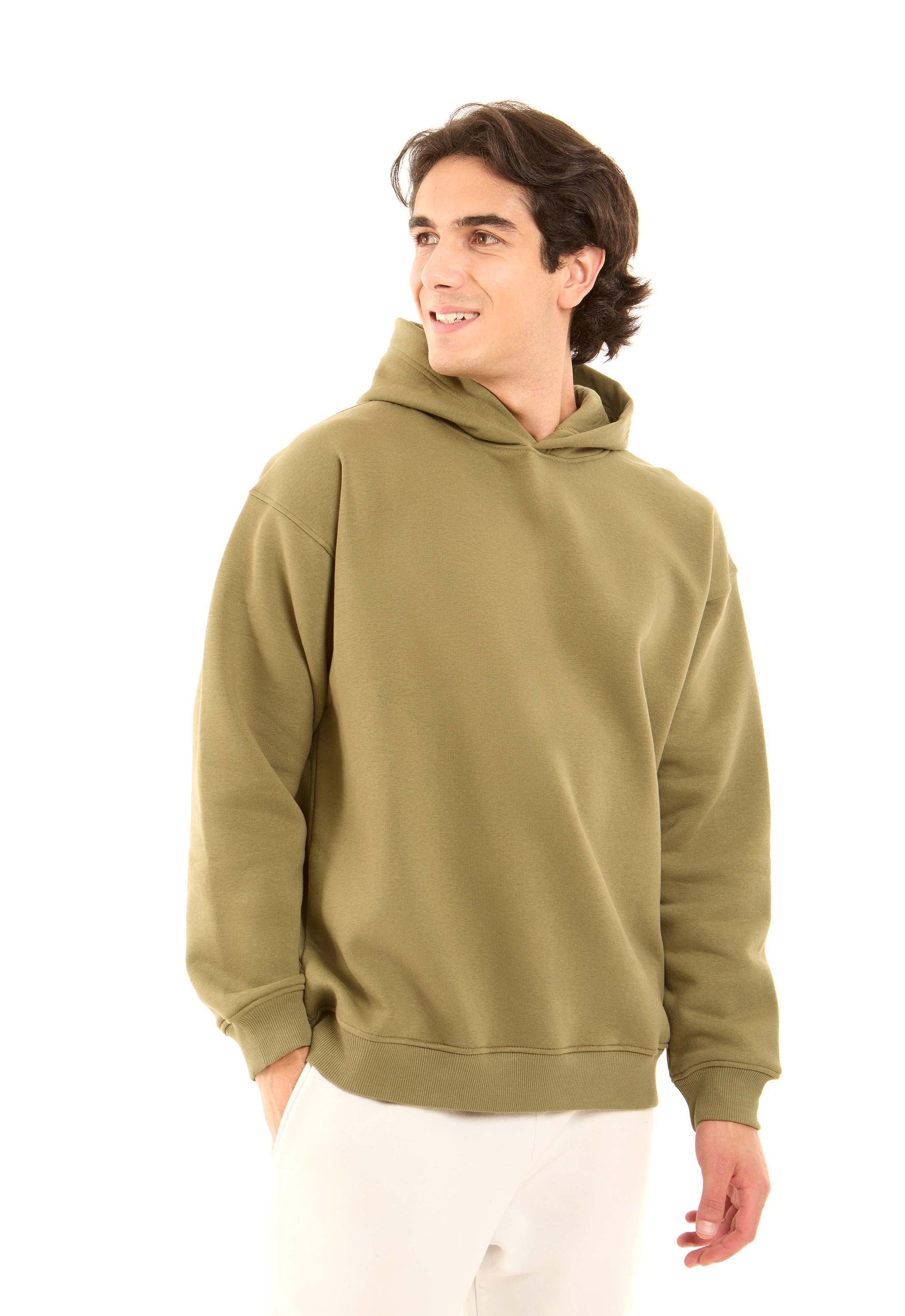 Solid Regular Fit Winter Hoodie