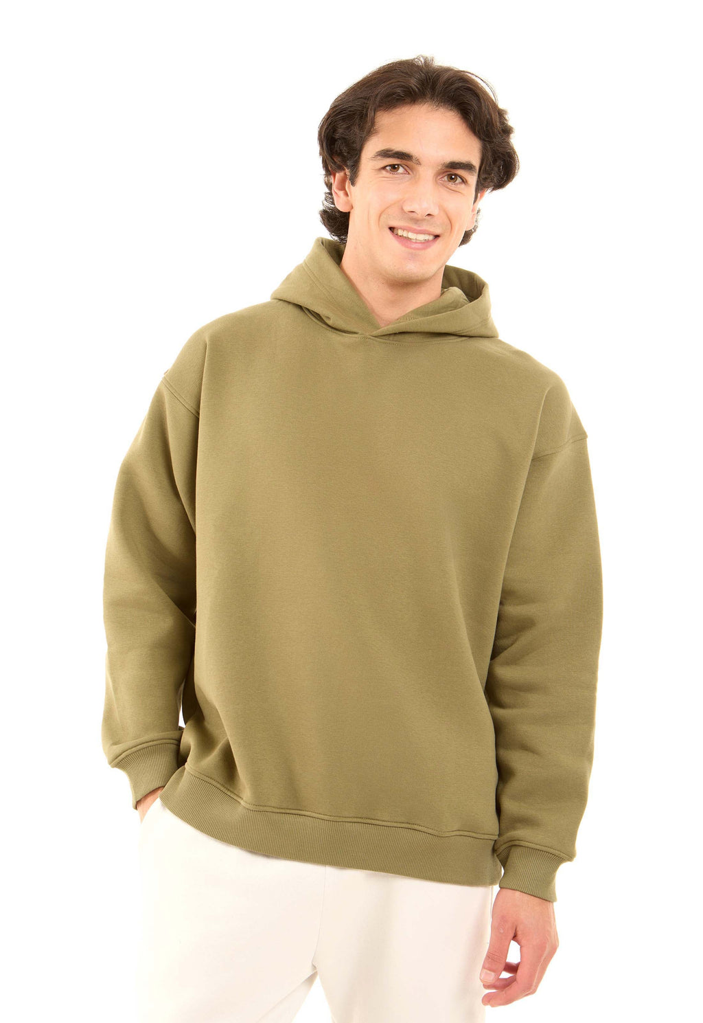 Solid Regular Fit Winter Hoodie