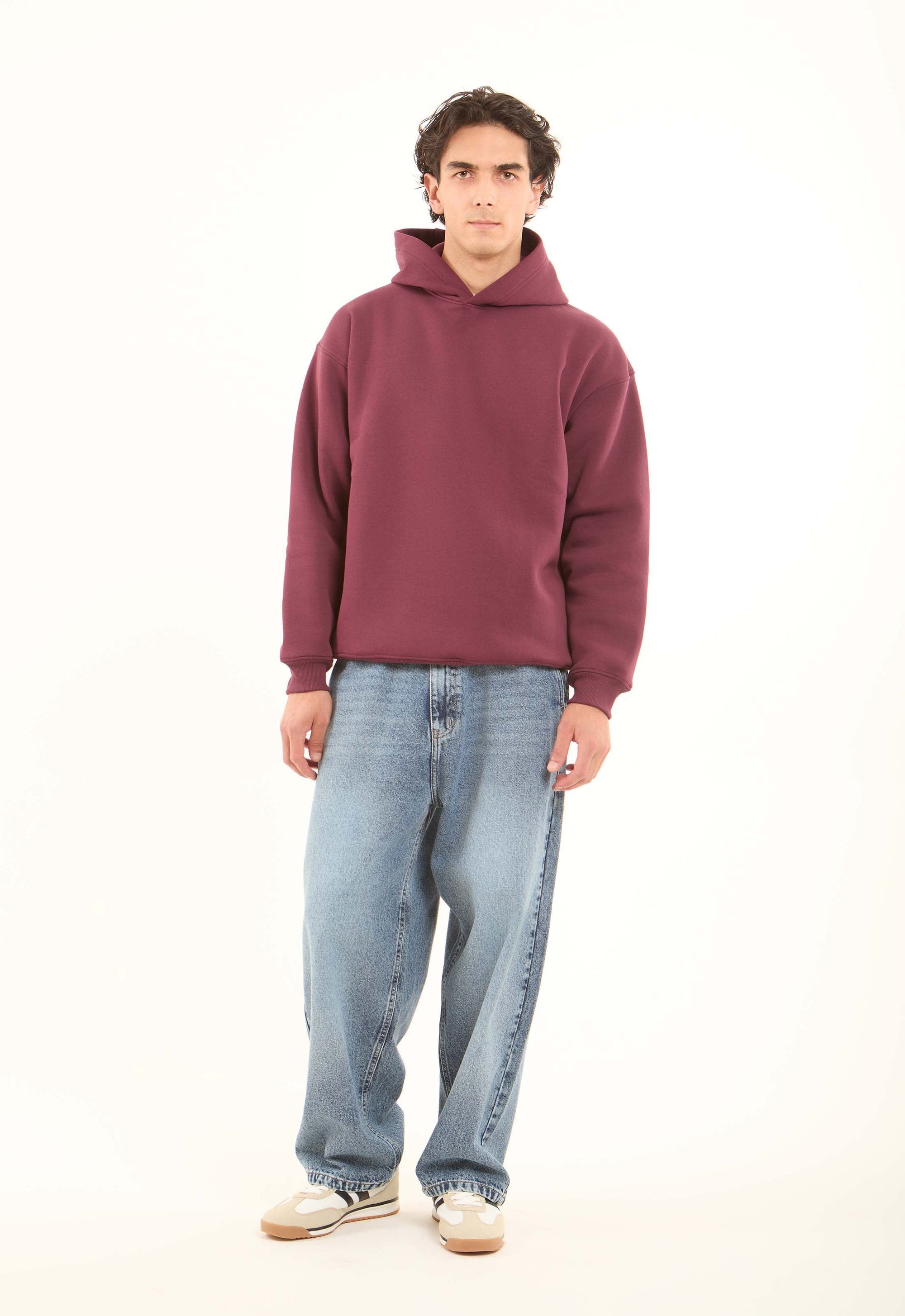 Solid Regular Fit Winter Hoodie