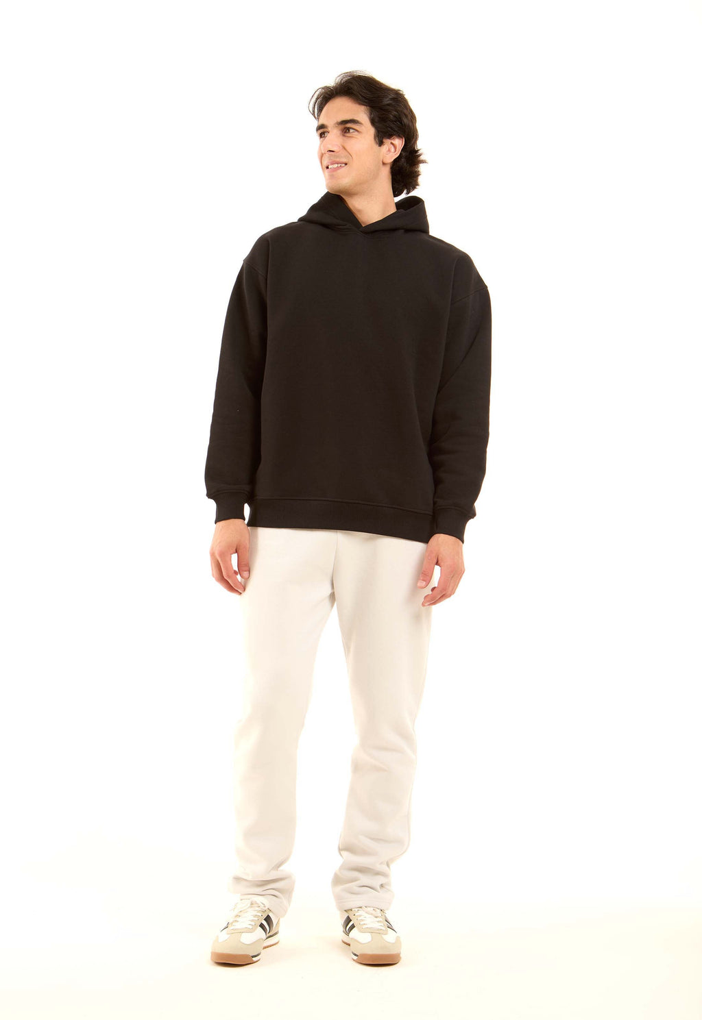 Solid Regular Fit Winter Hoodie