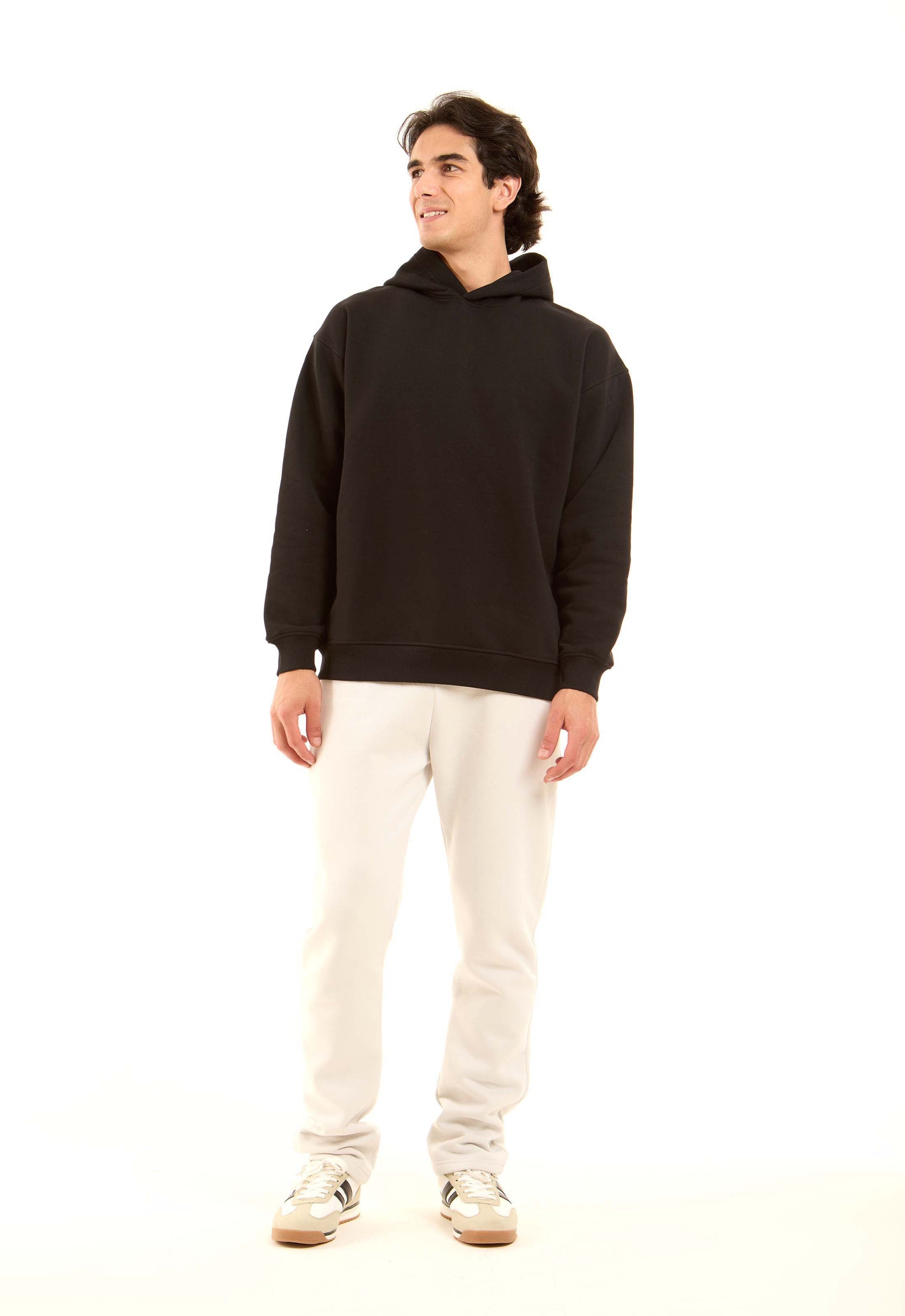 Solid Regular Fit Winter Hoodie