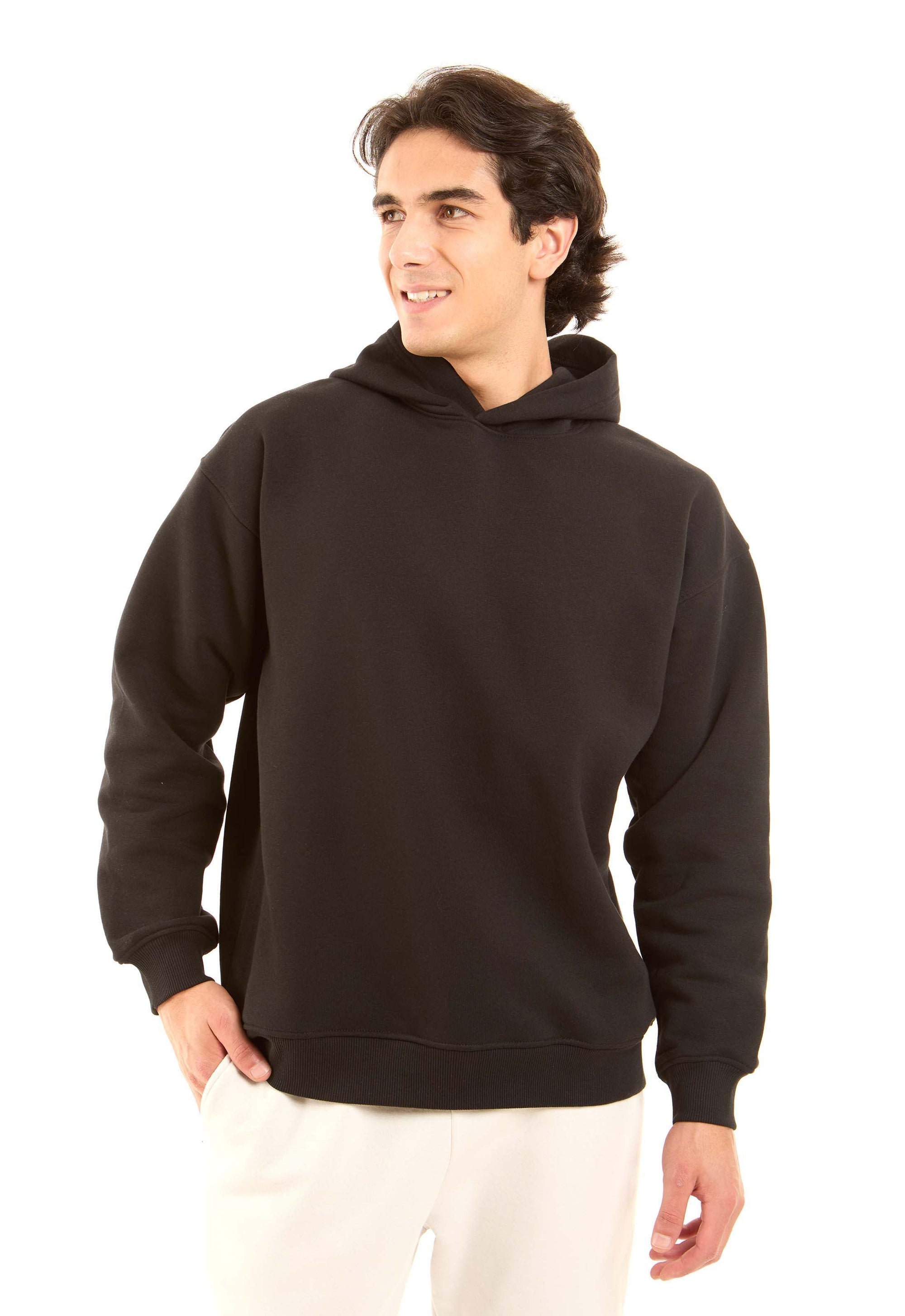 Solid Regular Fit Winter Hoodie