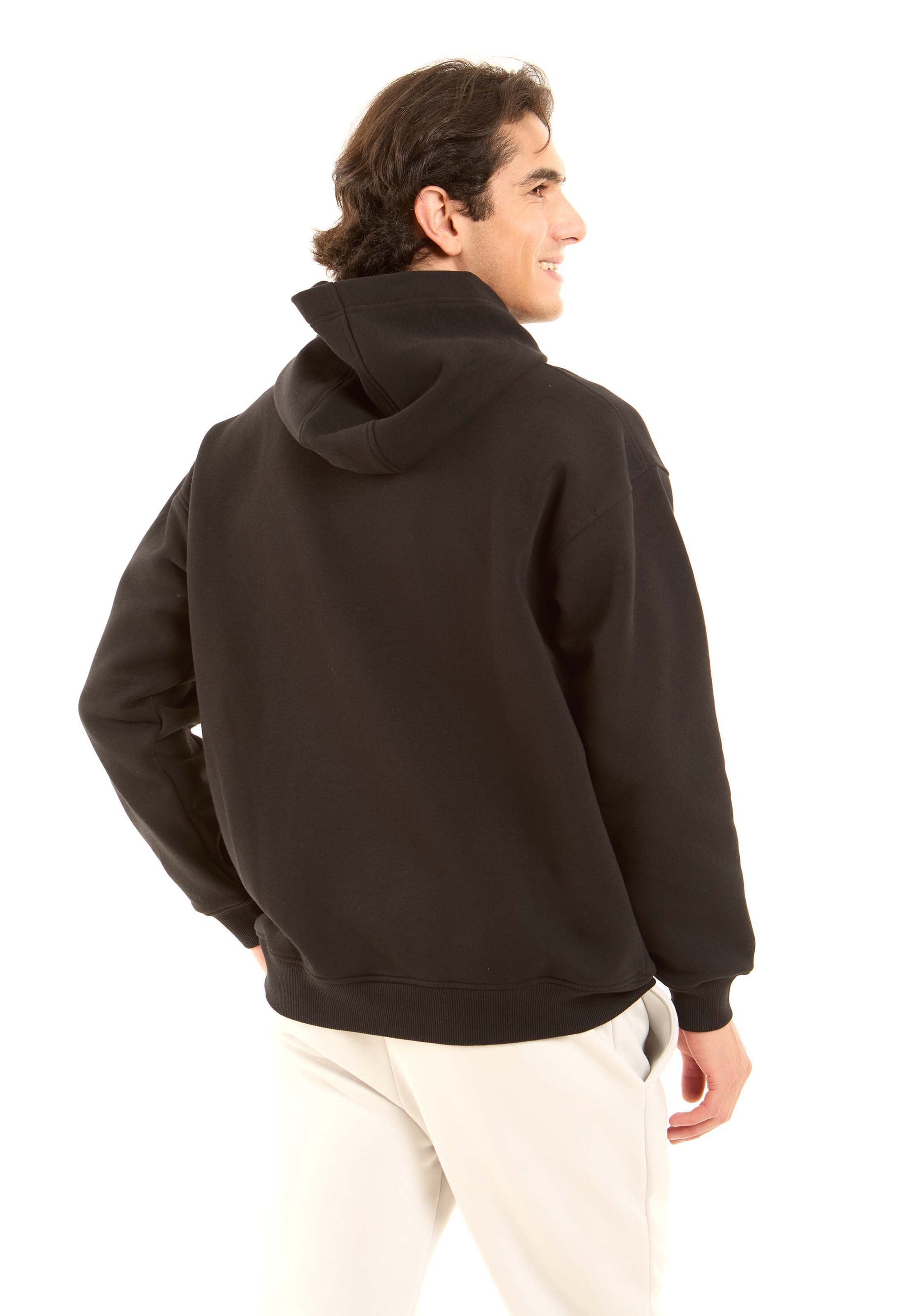 Solid Regular Fit Winter Hoodie