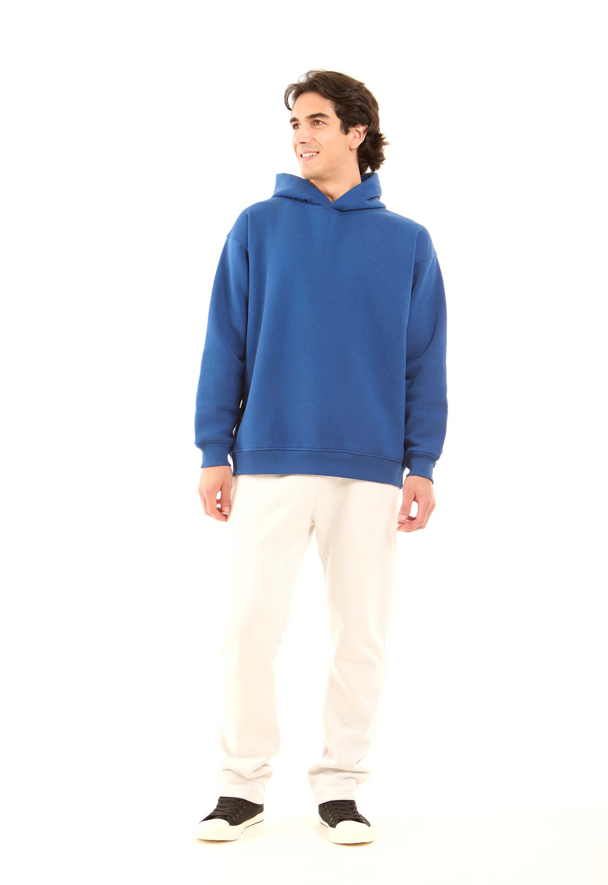 Solid Regular Fit Winter Hoodie