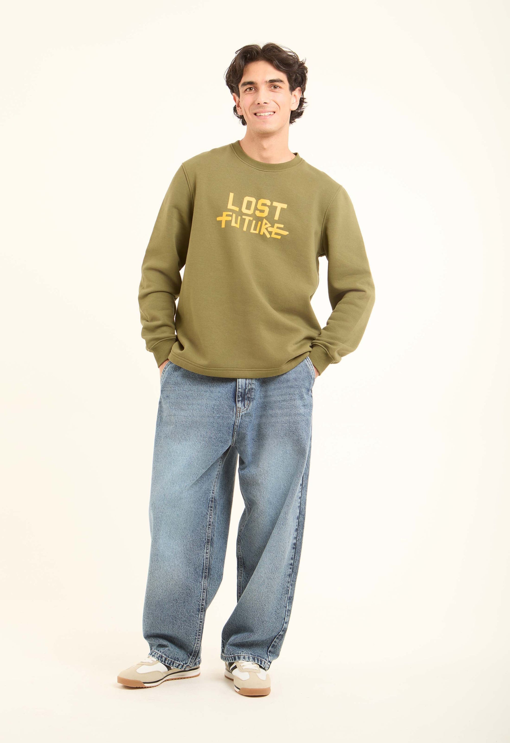 Printed "Lost Future" Comfy Casual Sweatshirt