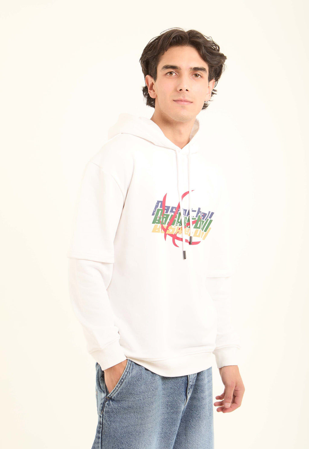 Printed "Basket Ball" Slip On Coziness Hoodie