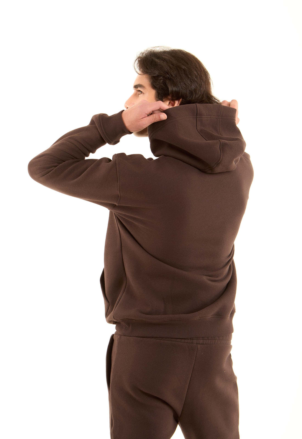 "Ski Team" Printed Hoodie with Kangaroo Pocket