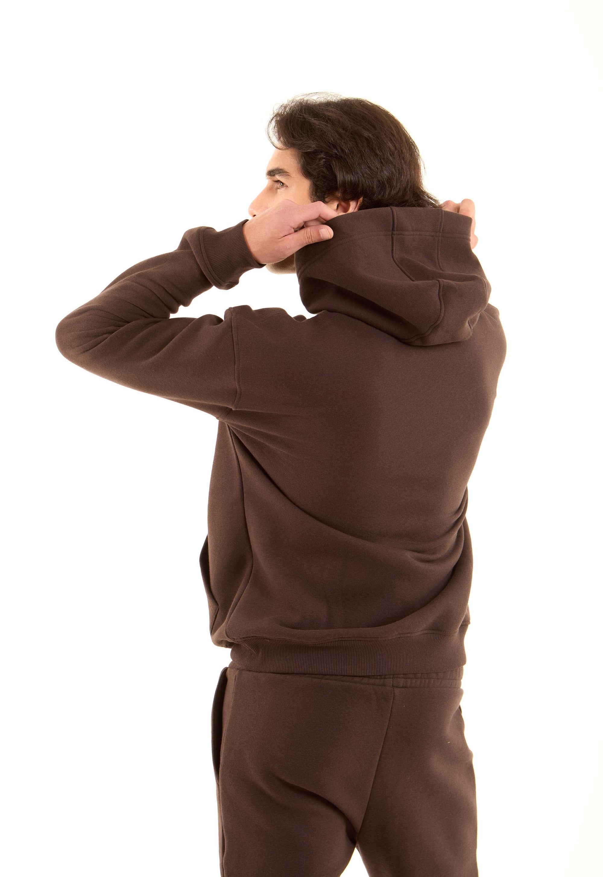 "Ski Team" Printed Hoodie with Kangaroo Pocket