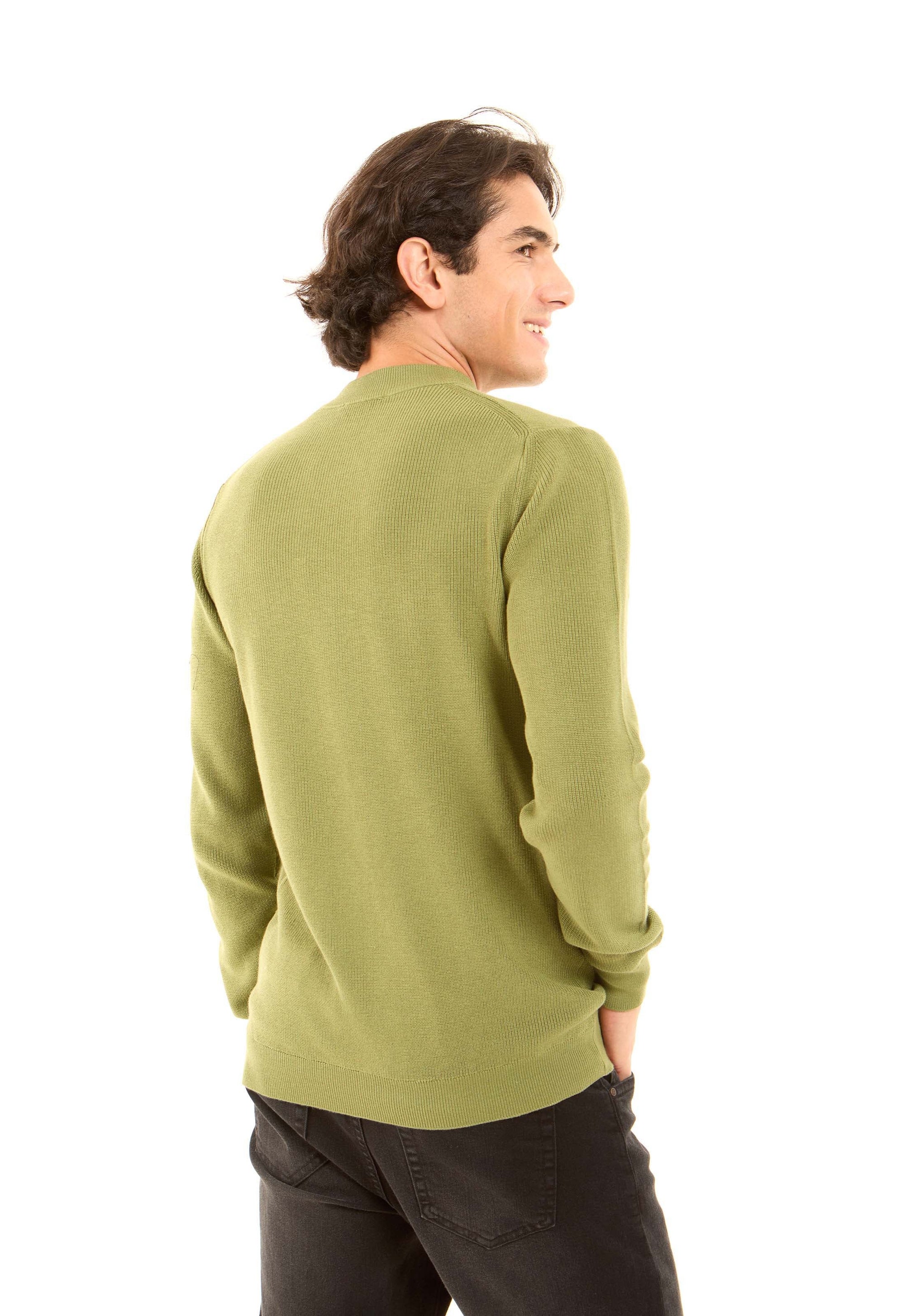 Simple Knit Mock Neck Basic Pullover