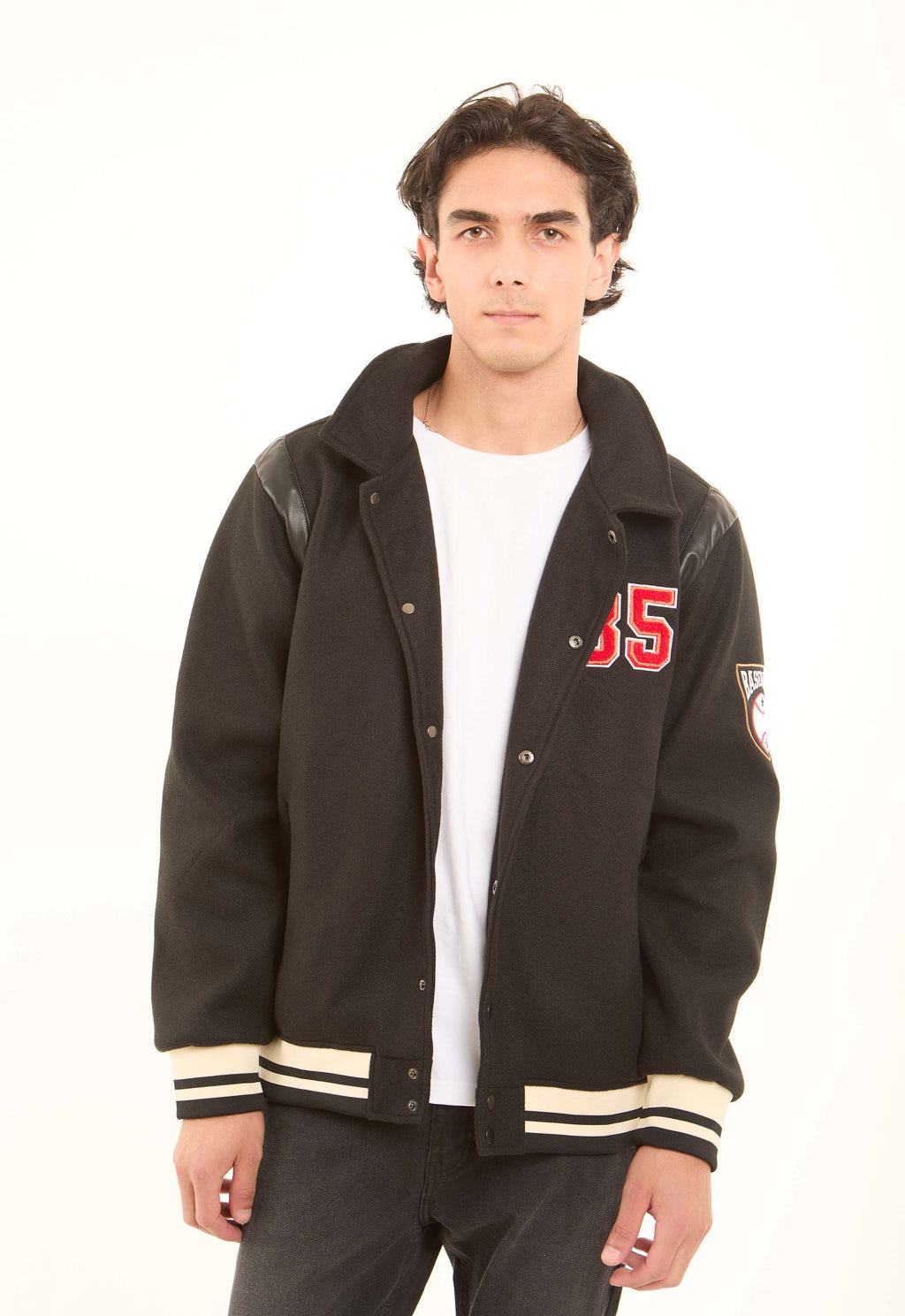 Varsity Embroidered Patch Jacket