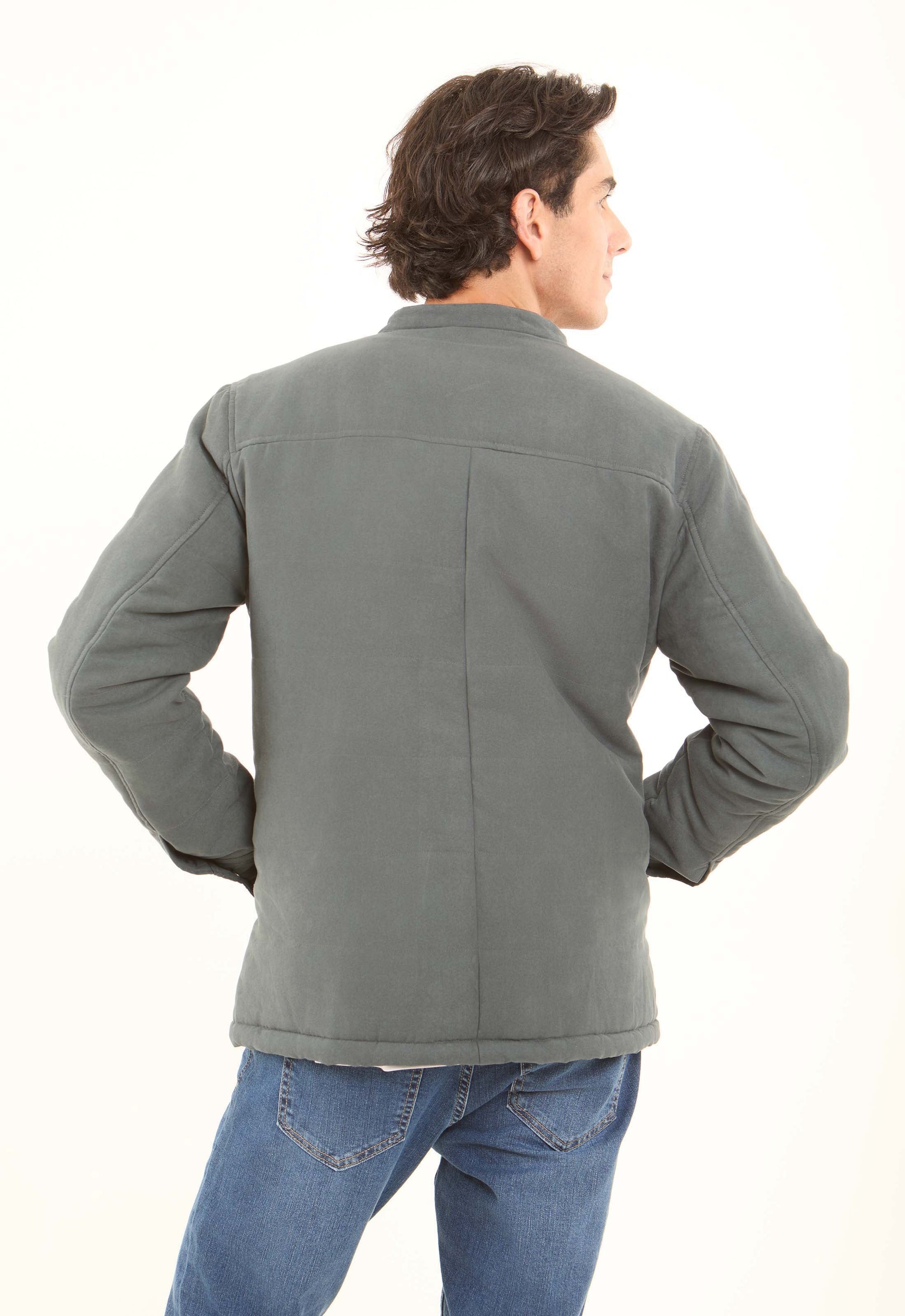 Utility Polyester Snap-Front Jacket
