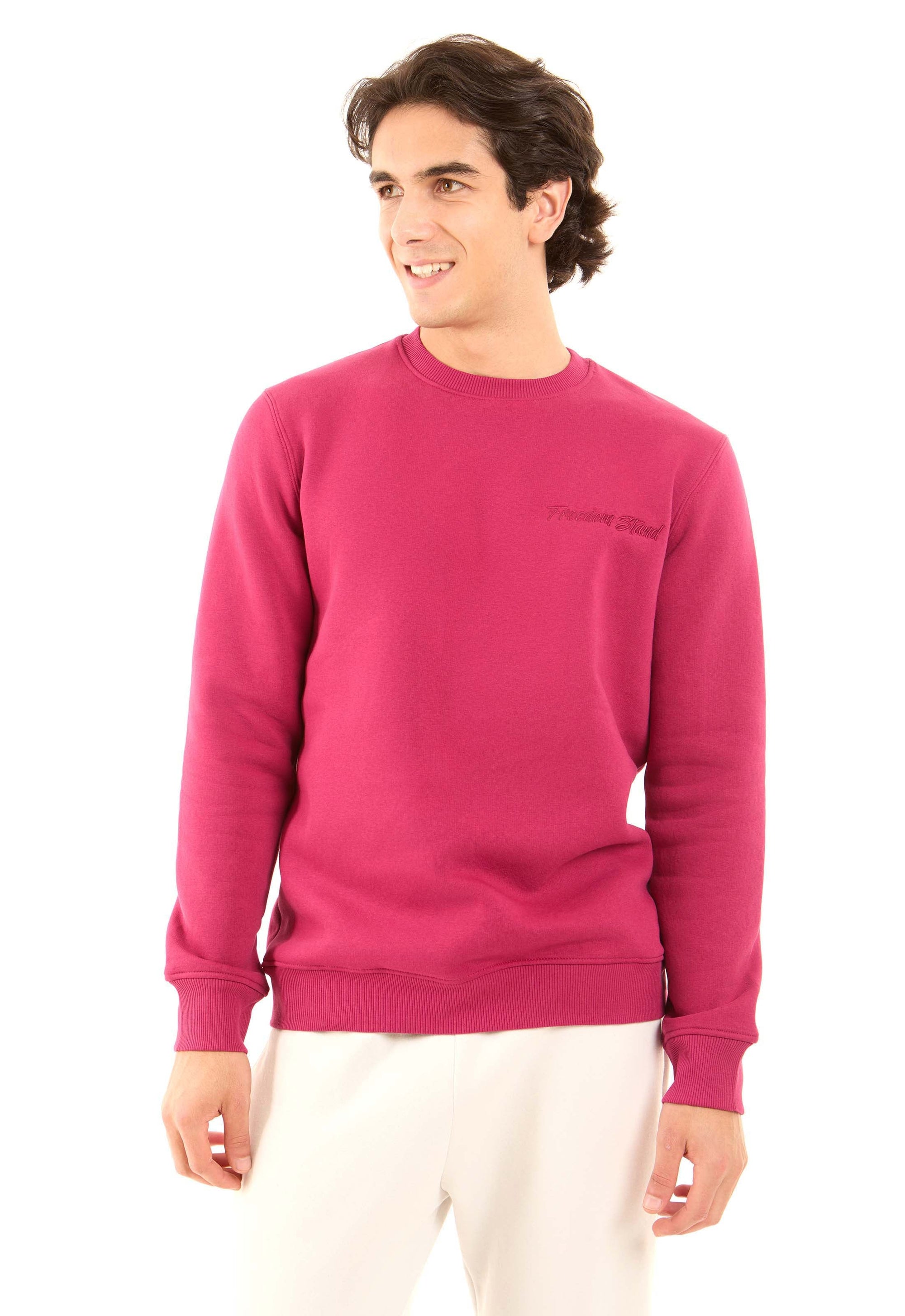 Slip On Ribbed Round Neck Sweatshirt