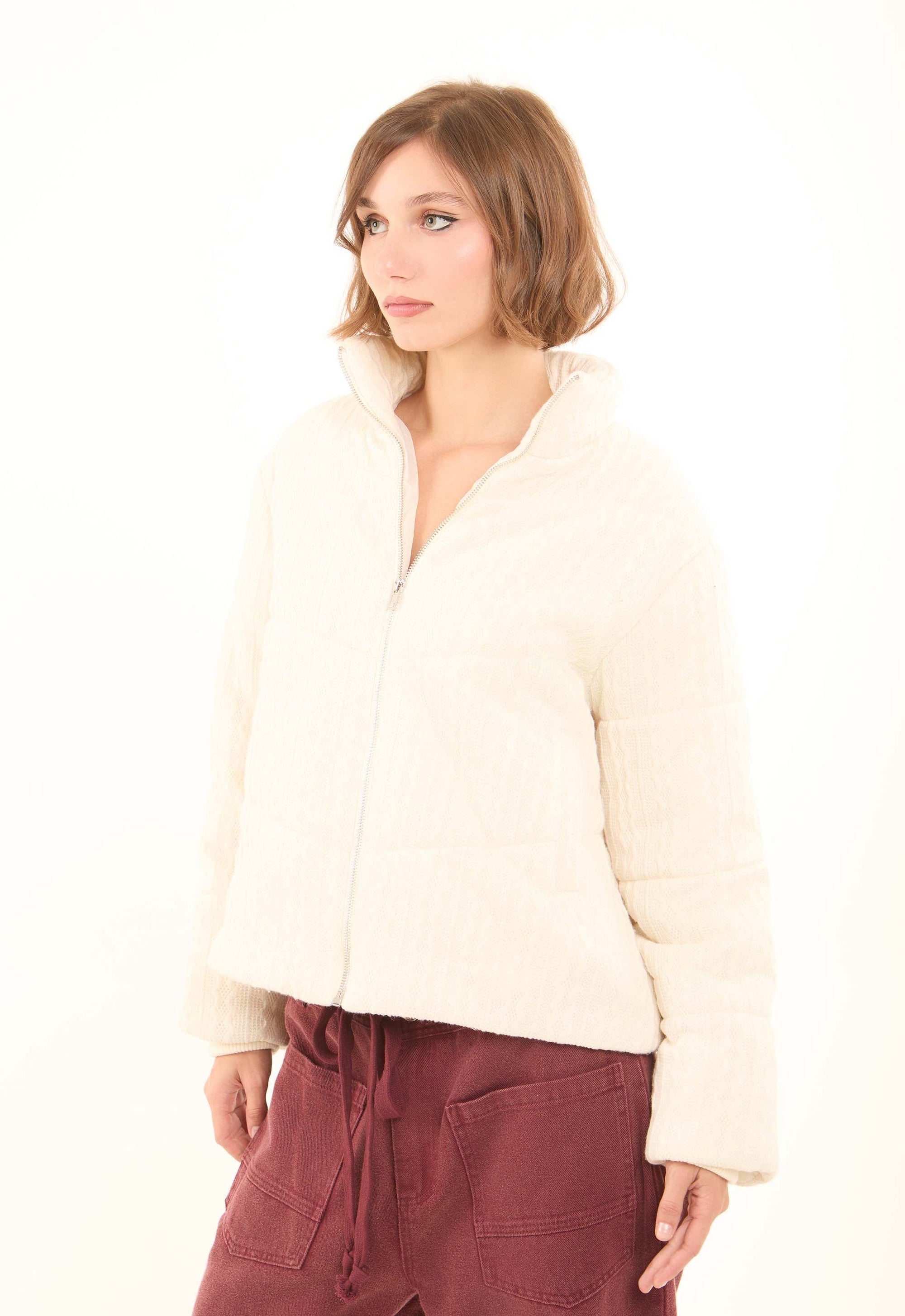 Soft Fleece High Neck Zip Jacket