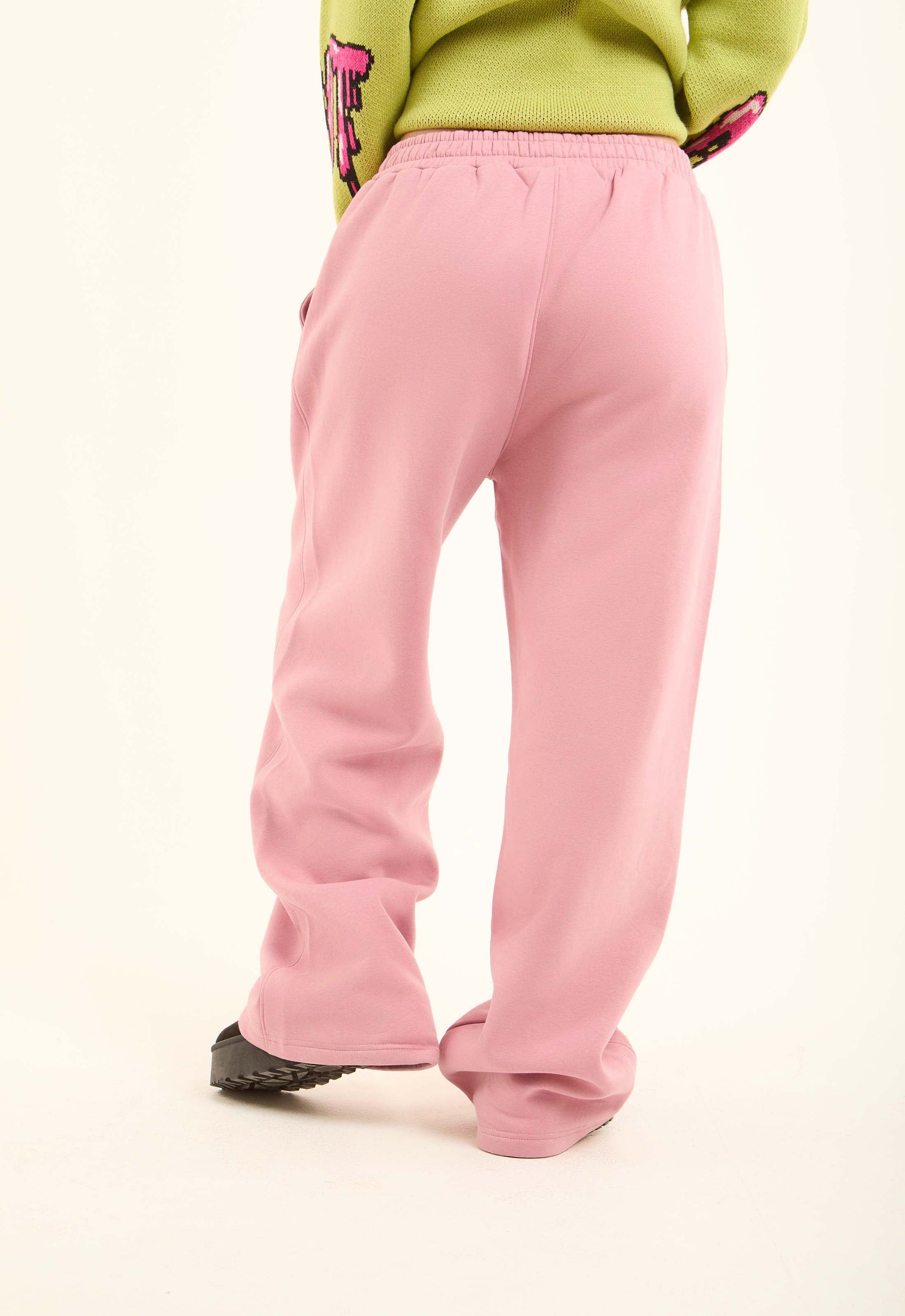 Printed "Good Vibes" Slip On Comfy Pants