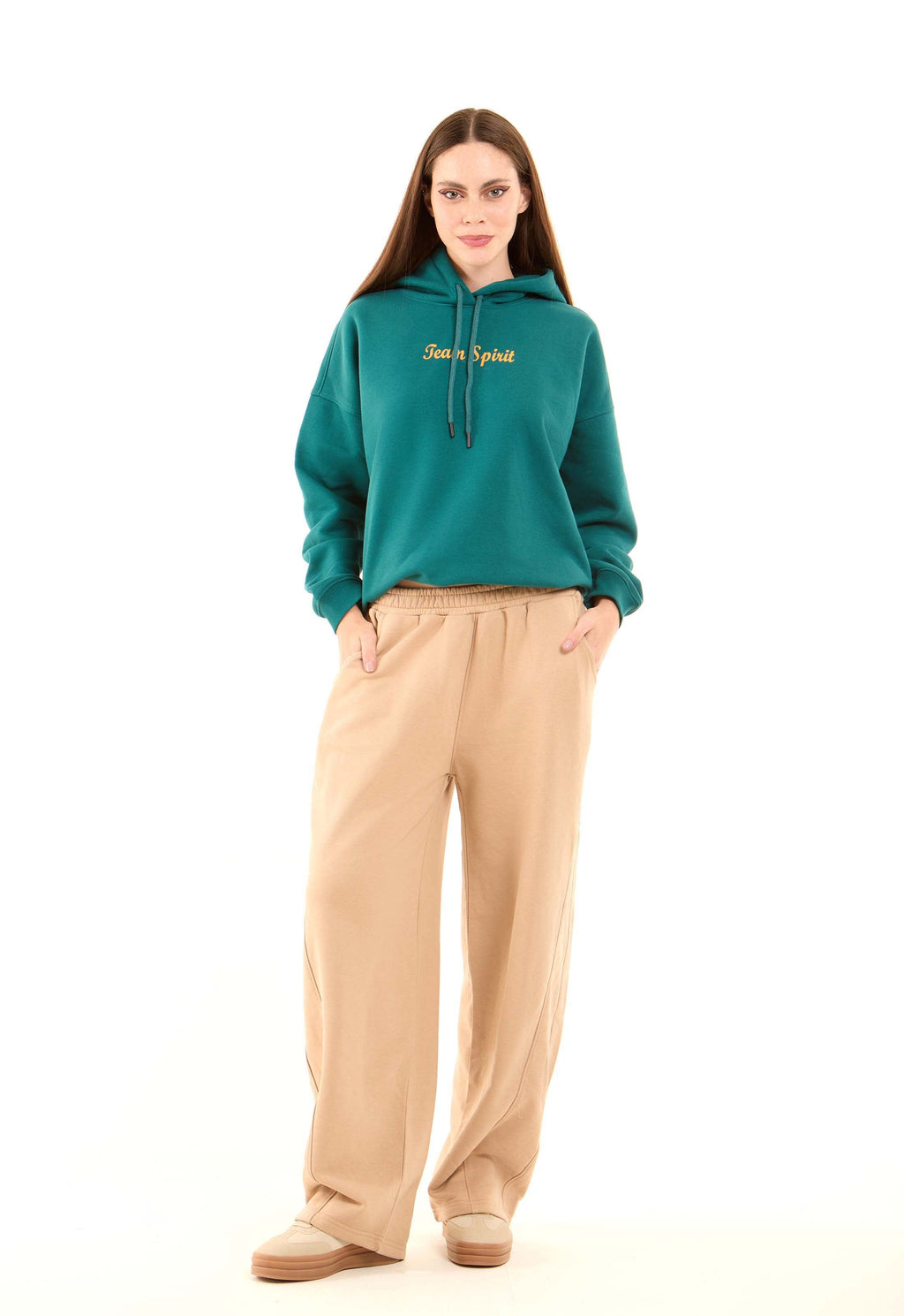 Wide-Leg Solid Comfy Pants