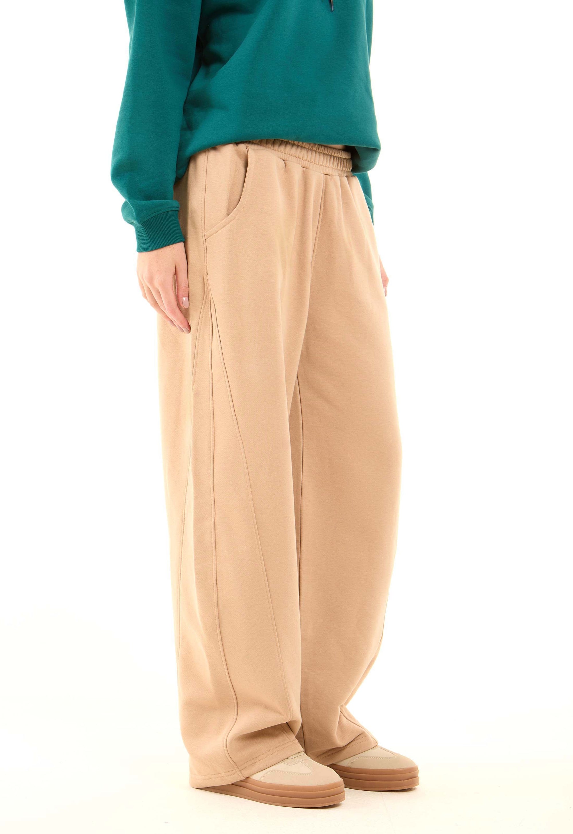 Wide-Leg Solid Comfy Pants