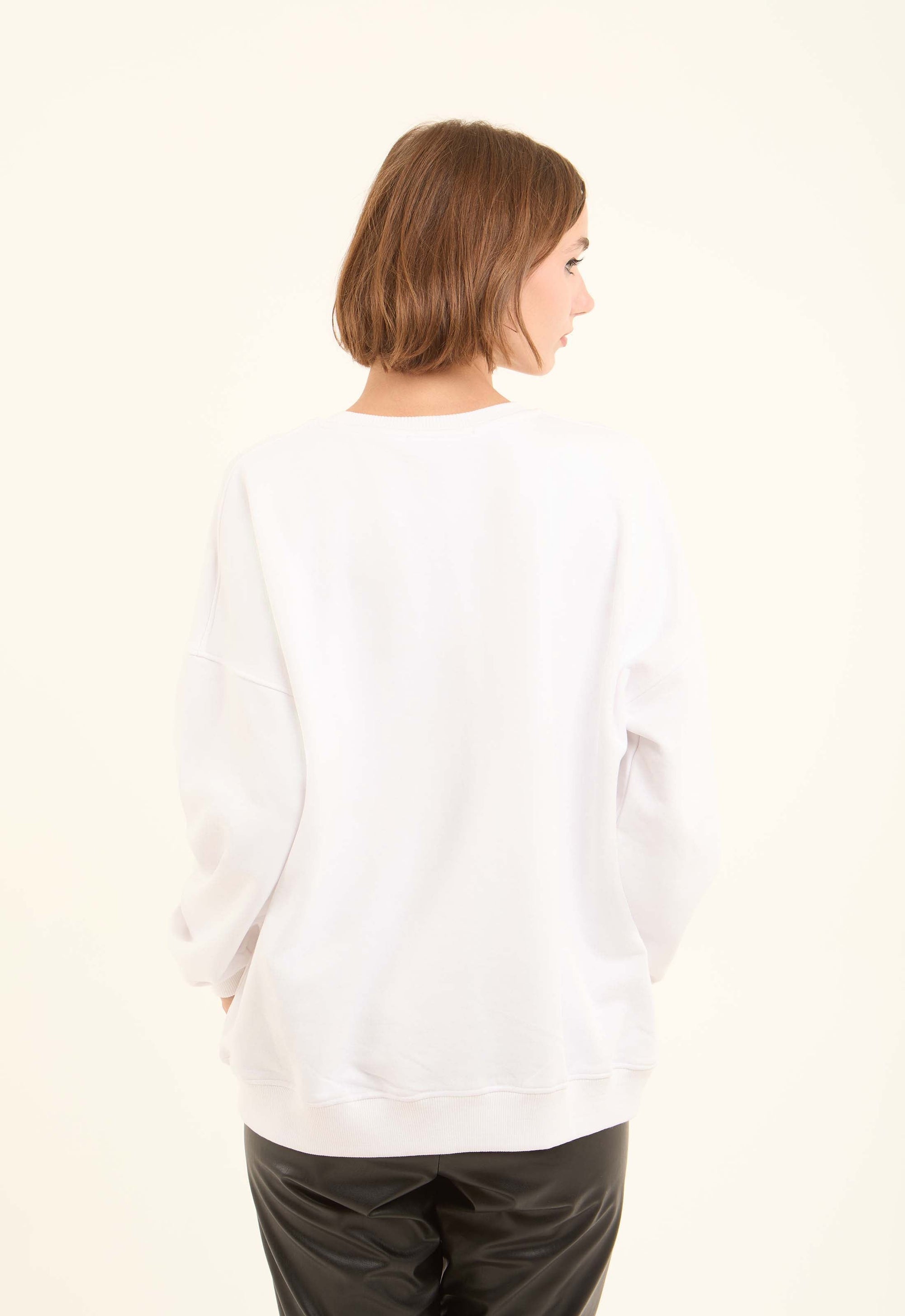 Printed Slip On Casual Sweatshirt