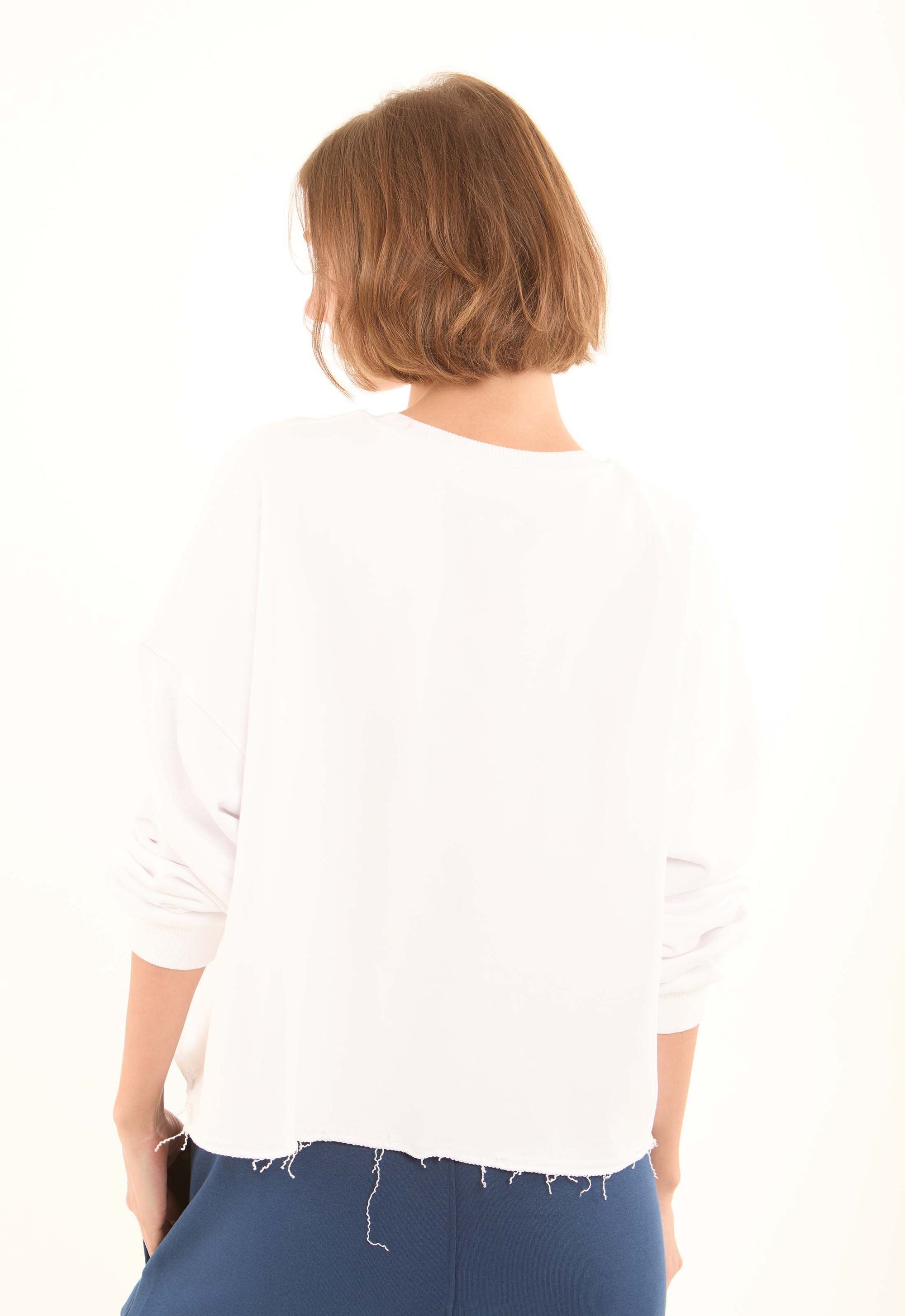 "Just a Girl" Printed Long Sleeves Sweatshirt